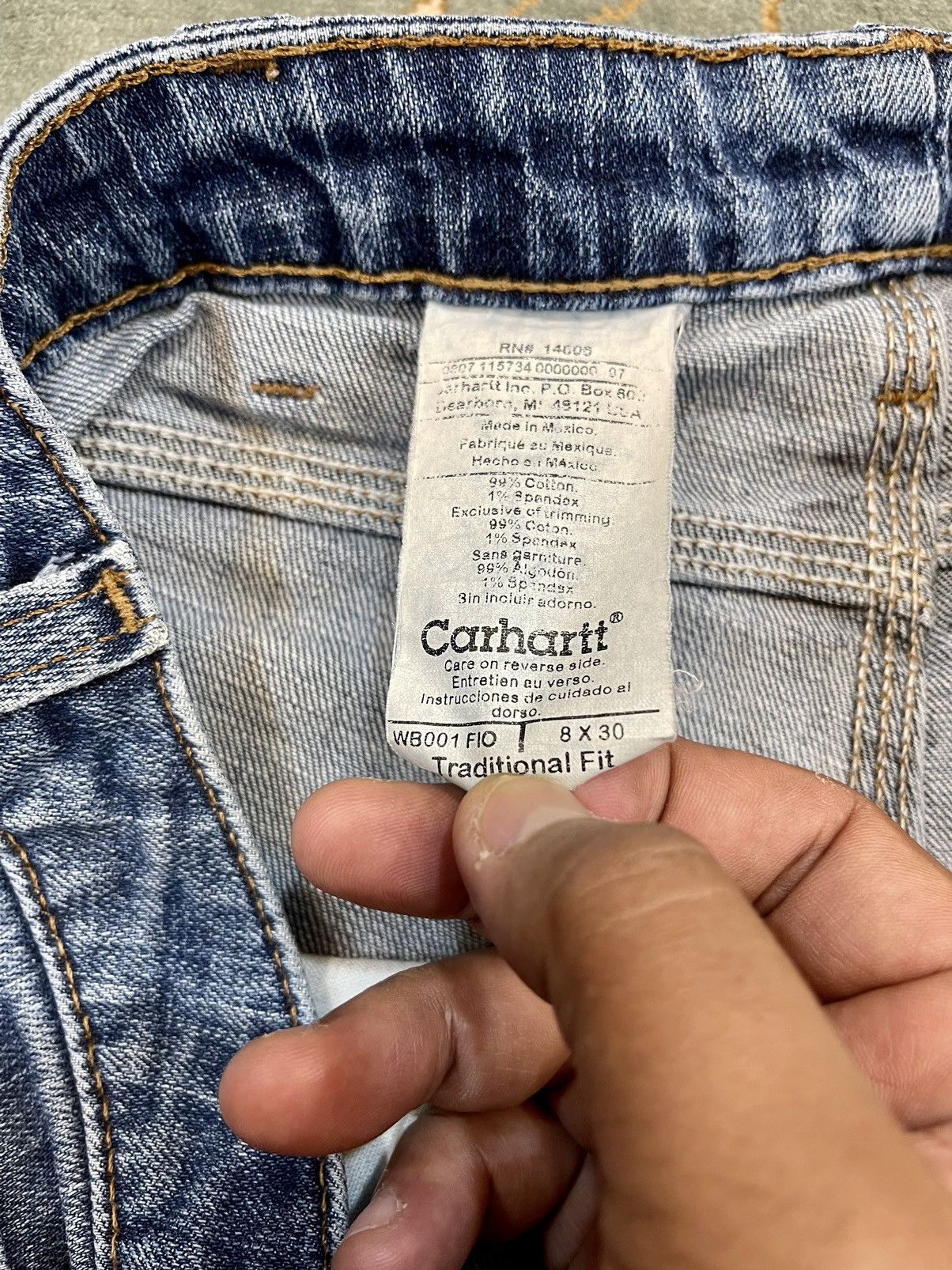 Carhartt 🔥🔥VINTAGE RARE CARHARTT FLARED TRADITIONAL FIT SIZE 31X30 Size 31" - 13 Thumbnail