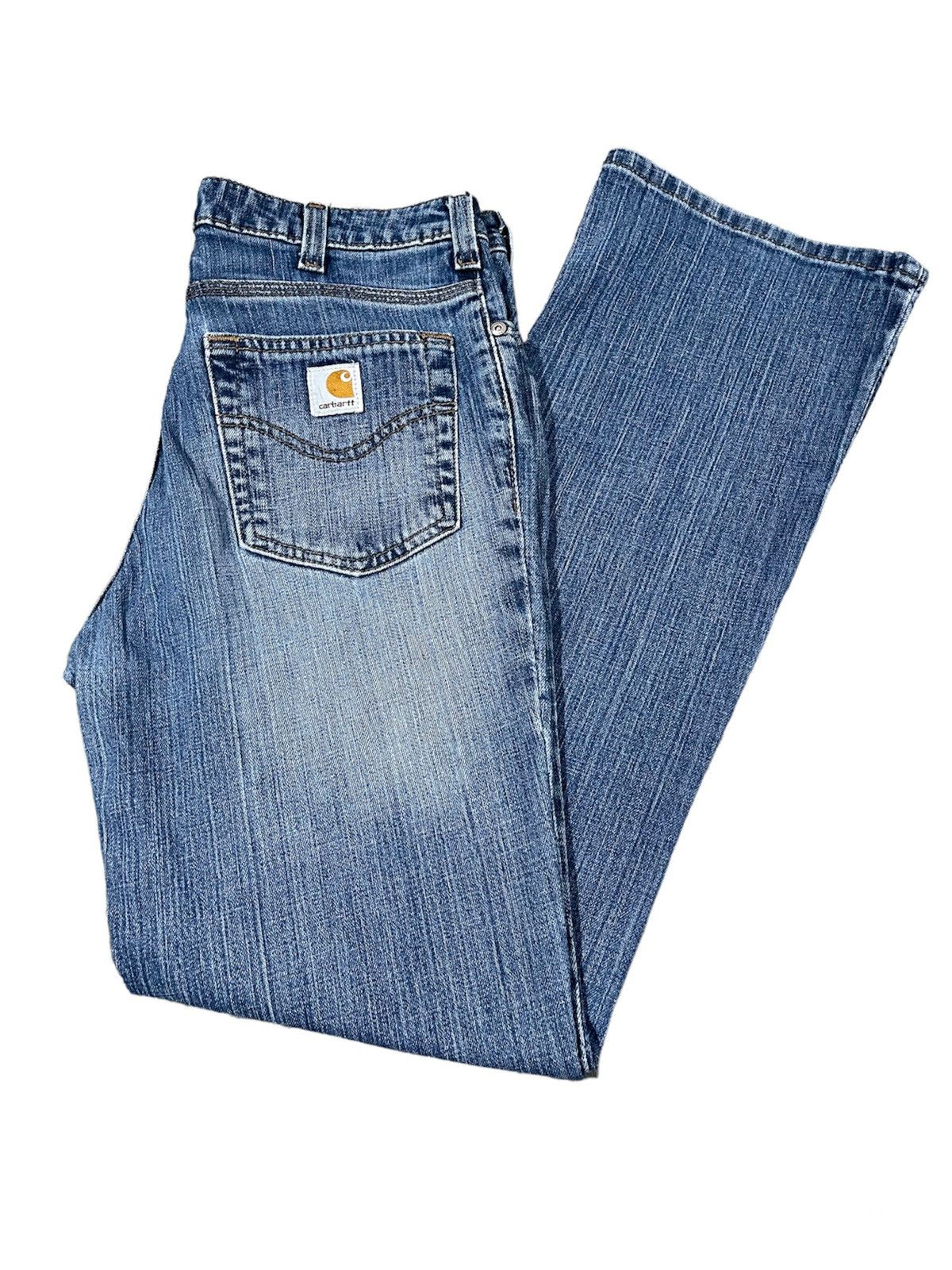 Carhartt 🔥🔥VINTAGE RARE CARHARTT FLARED TRADITIONAL FIT SIZE 31X30 Size 31" - 6 Thumbnail