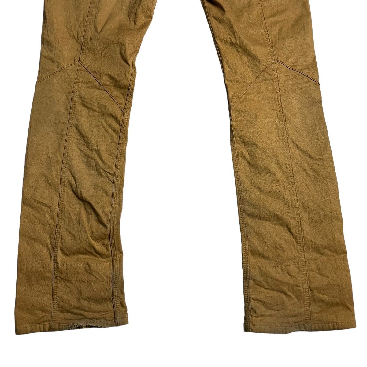 Nicole Club 🇯🇵 NICOLE CLUB FOR MEN SPIRAL CUT LEATHER POCKET PANTS Size US 31 - 7 Thumbnail