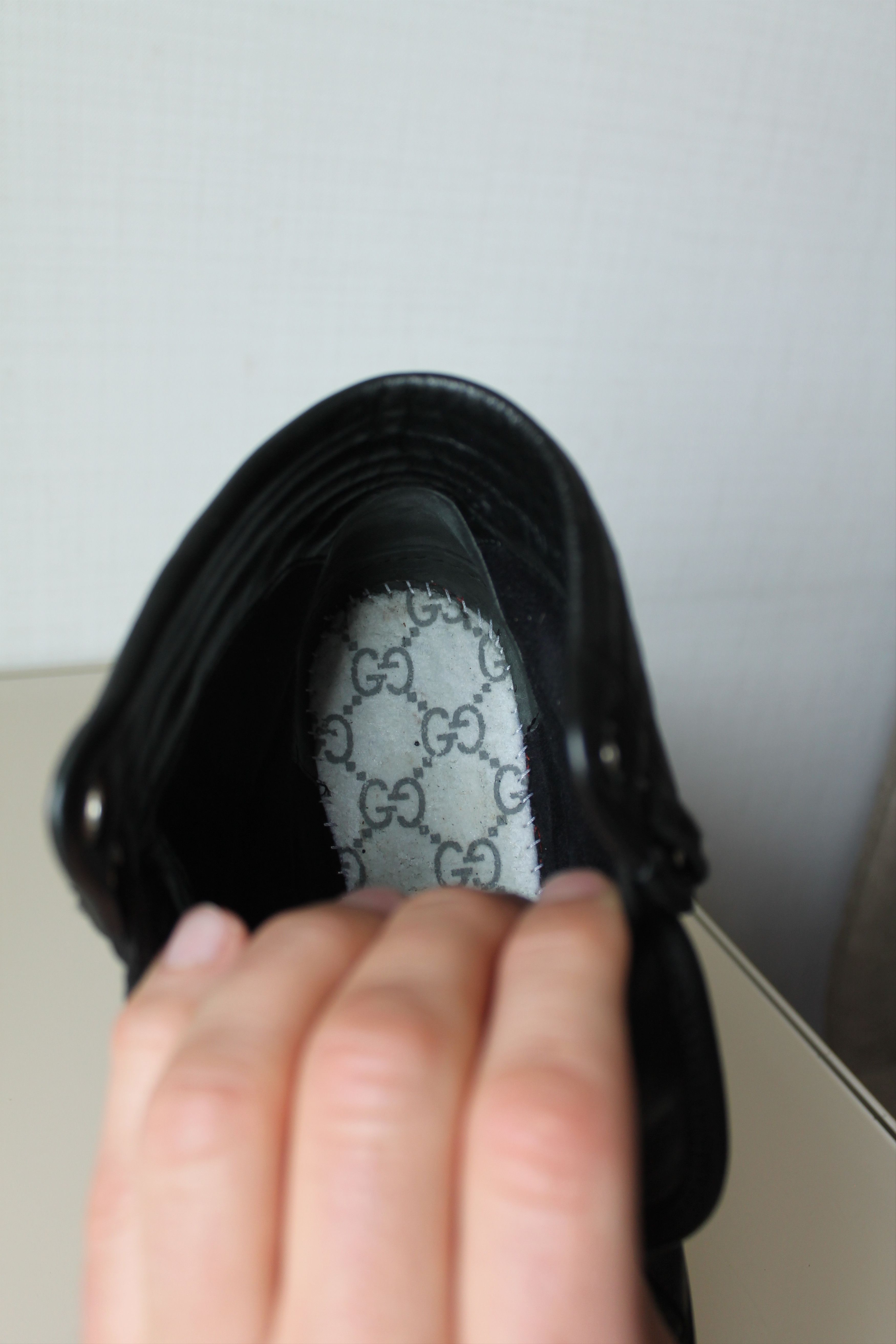 Gucci Gucci Viaggio Collection High Top Leather Sneakers Black Size US 6.5 / EU 39-40 - 10 Thumbnail