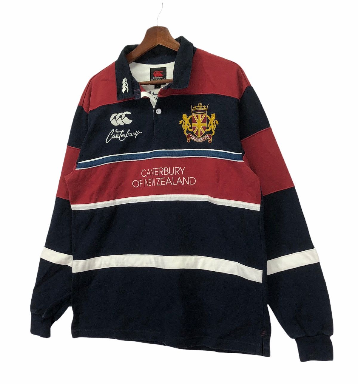Canterbury of New Zealand × Vintage Vintage Canterbury Of New Zealand Rugby Shirt Size US L / EU 52-54 / 3 - 3 Thumbnail