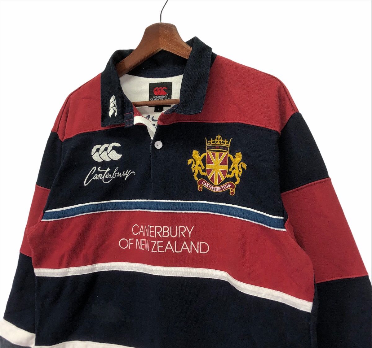 Canterbury of New Zealand × Vintage Vintage Canterbury Of New Zealand Rugby Shirt Size US L / EU 52-54 / 3 - 4 Thumbnail