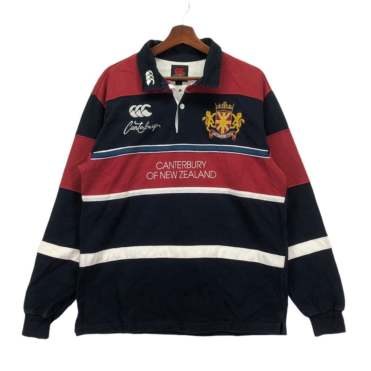 Canterbury of New Zealand × Vintage Vintage Canterbury Of New Zealand Rugby Shirt Size US L / EU 52-54 / 3 - 1 Thumbnail