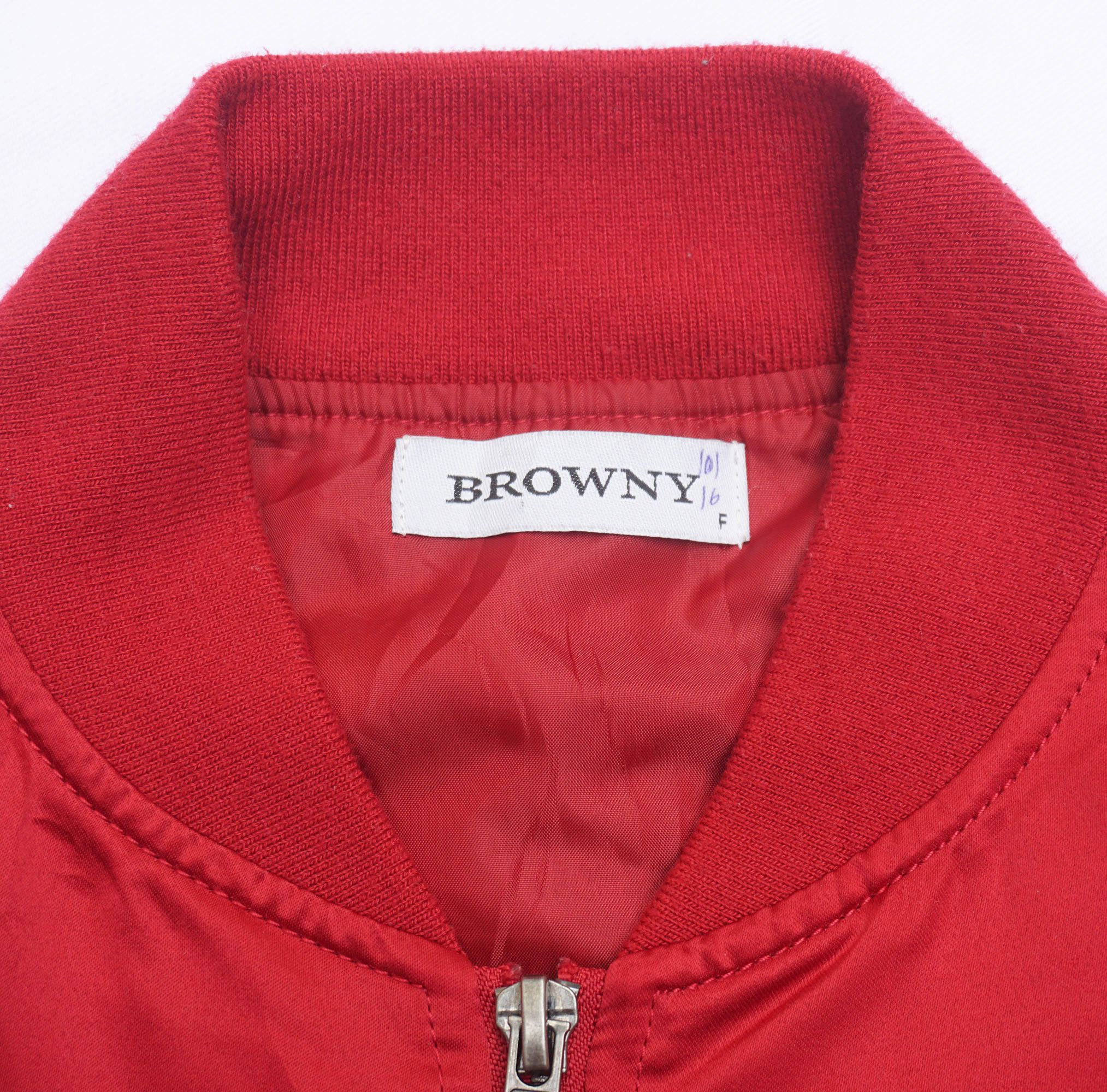 Japanese Brand BROWNY Airforce Patchwork Bomber Jacket Size US L / EU 52-54 / 3 - 6 Thumbnail