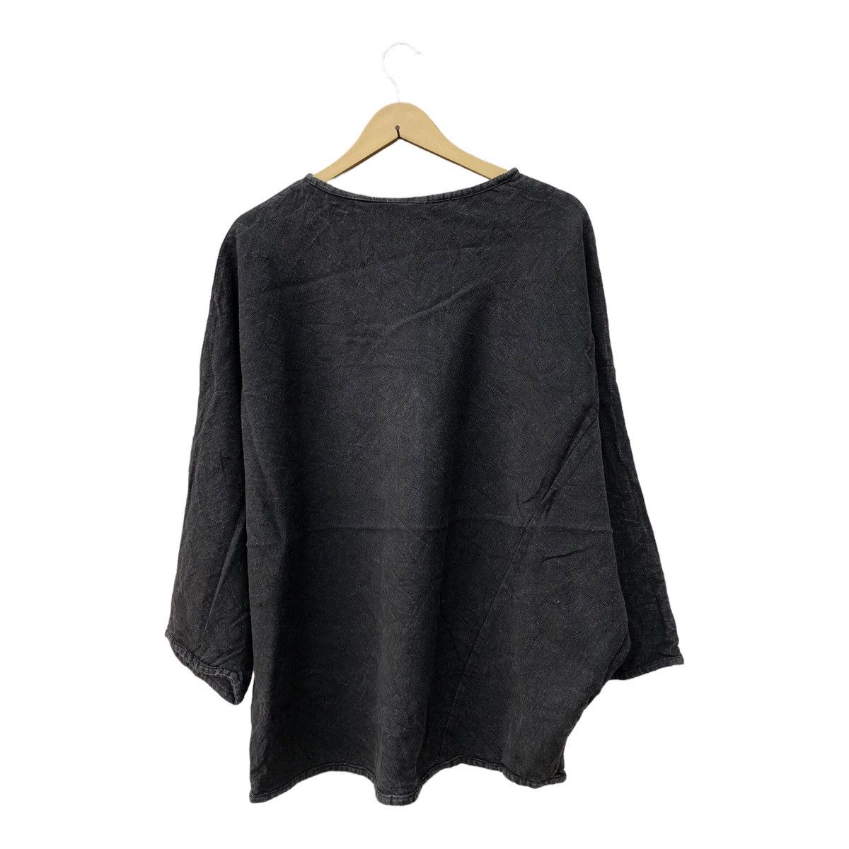 Vintage Aless Ponchos Chore Shirt Black Size US XL / EU 56 / 4 - 2 Thumbnail