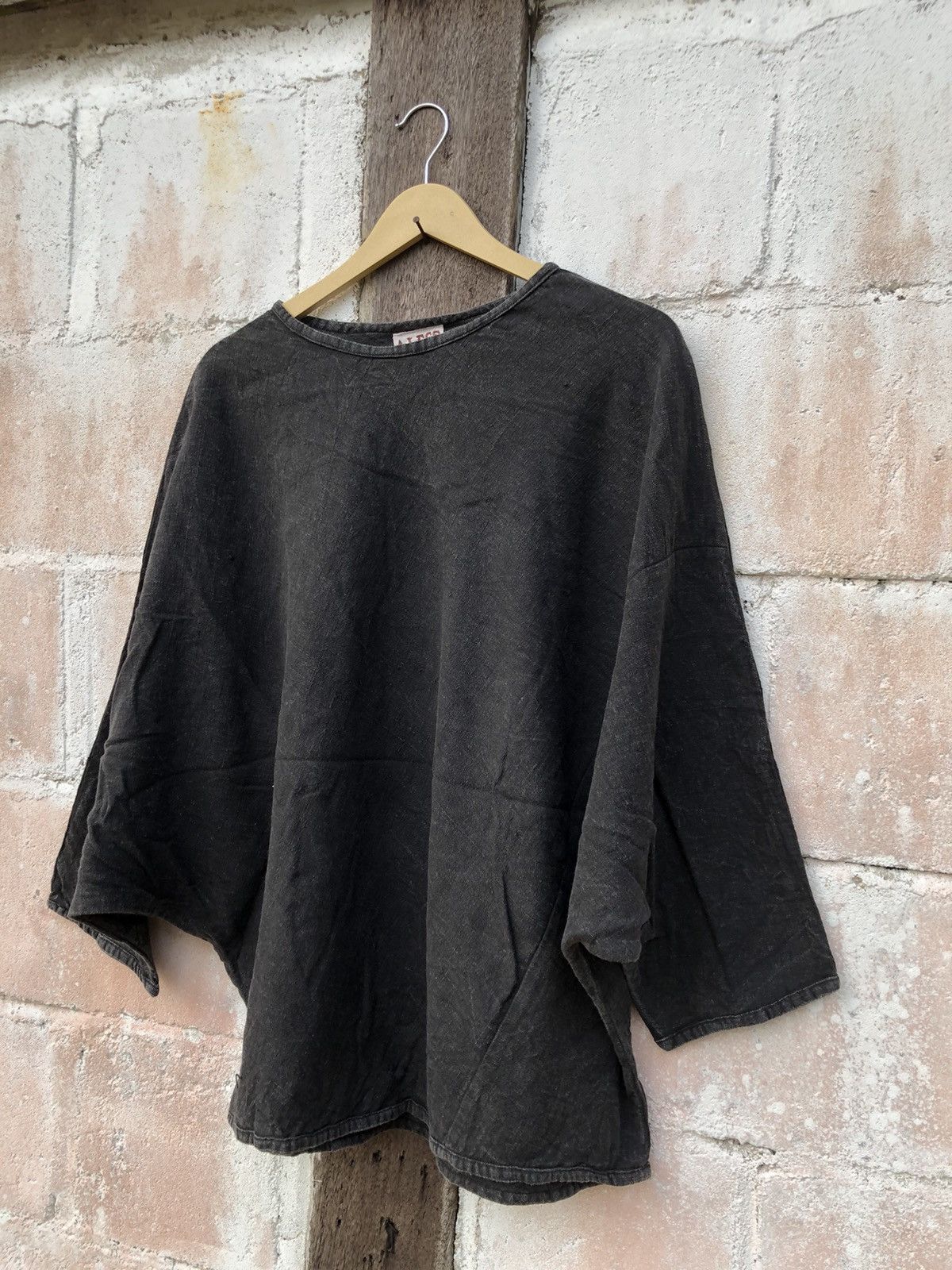 Vintage Aless Ponchos Chore Shirt Black Size US XL / EU 56 / 4 - 3 Thumbnail