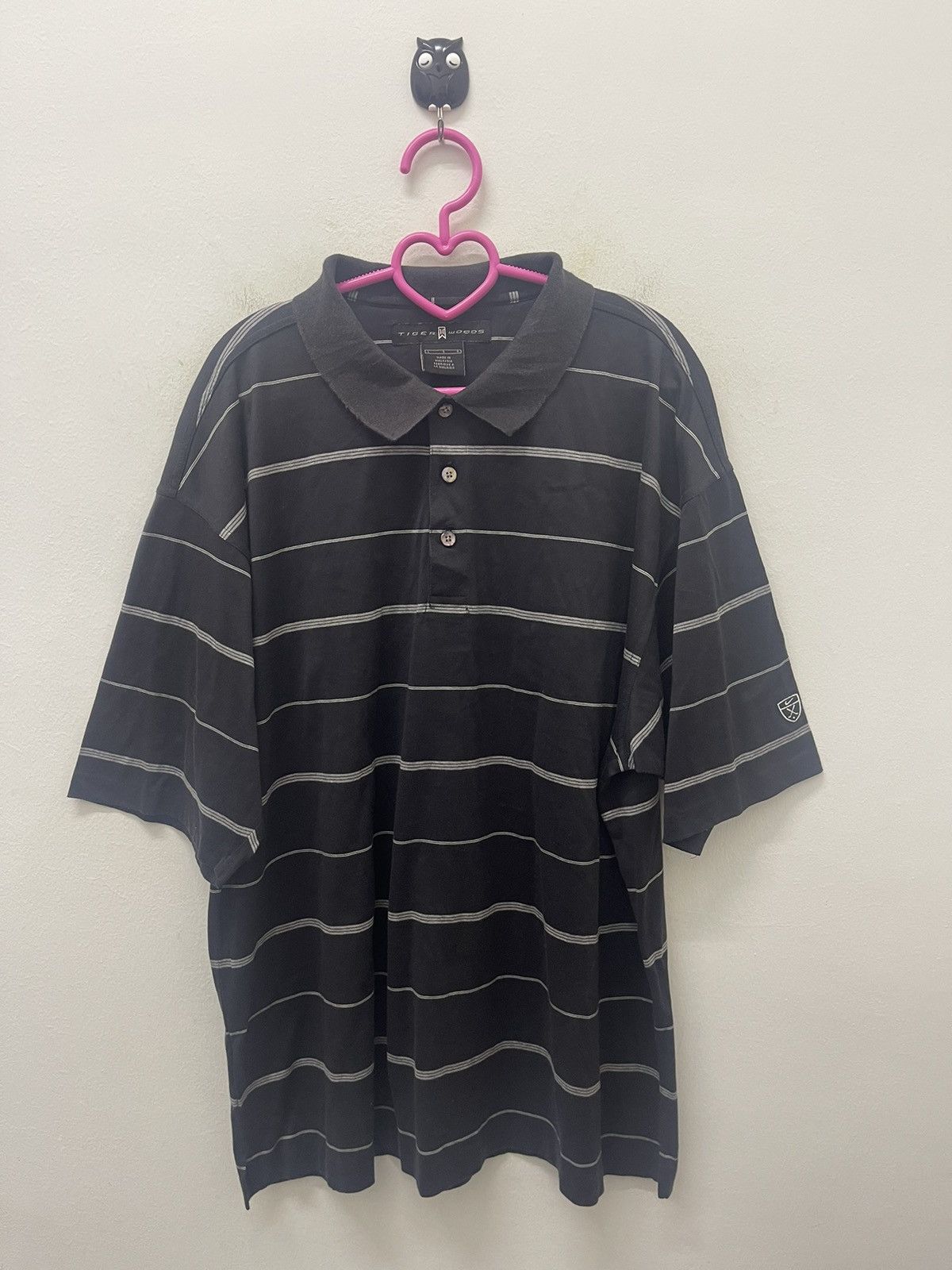 Nike × Tiger Woods Rare Vintage TIGER WOODS Nike Golf Single Stitches Striped Size US L / EU 52-54 / 3 - 1 Thumbnail