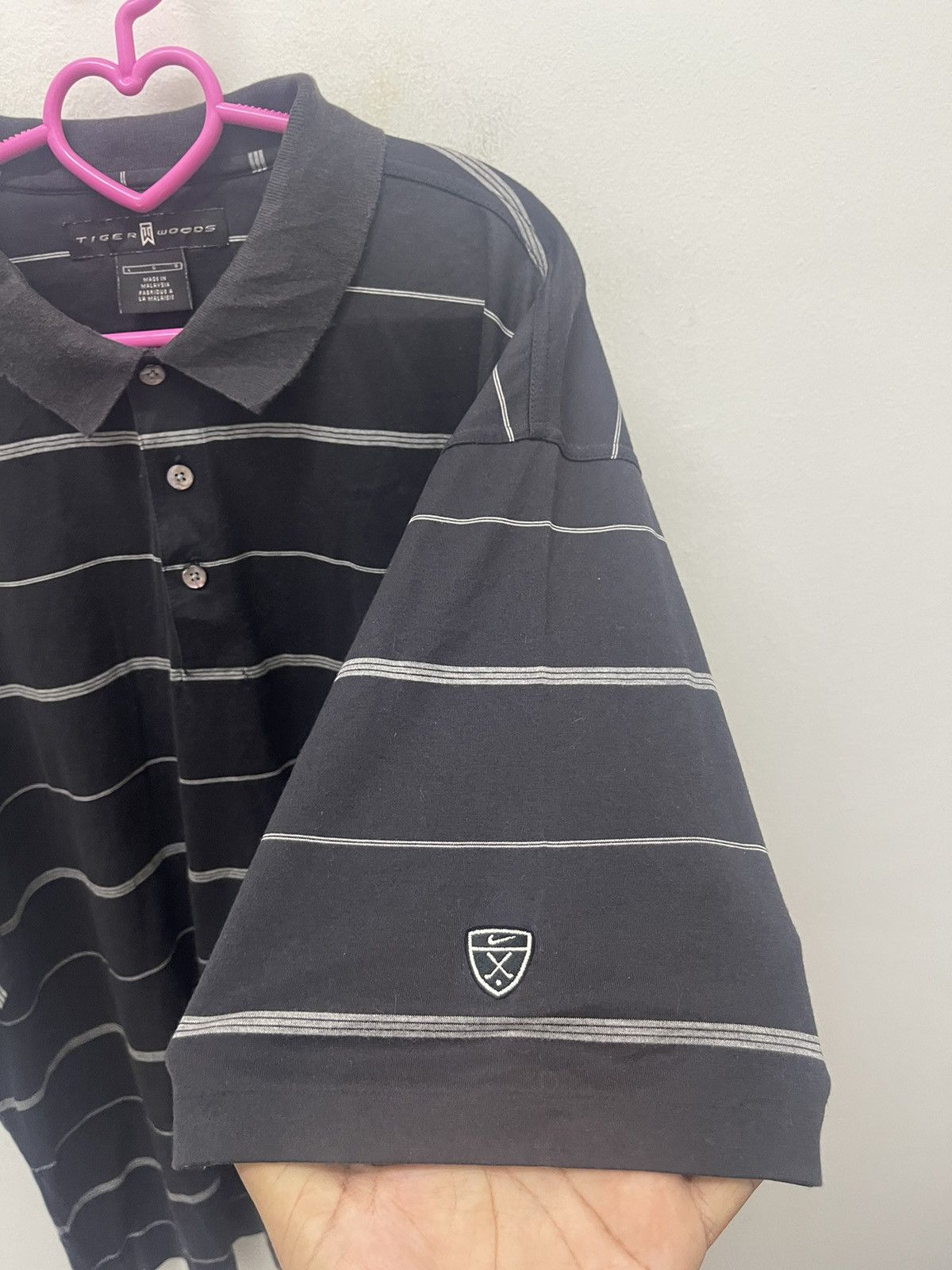 Nike × Tiger Woods Rare Vintage TIGER WOODS Nike Golf Single Stitches Striped Size US L / EU 52-54 / 3 - 2 Thumbnail