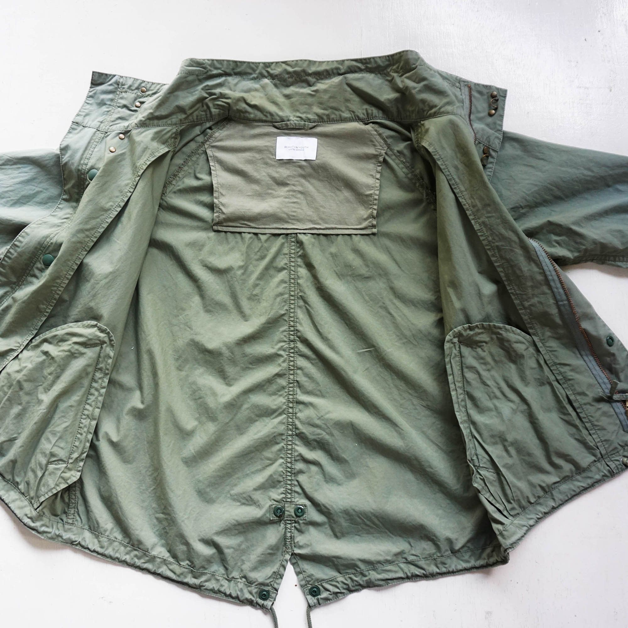 Japanese Brand UNITED ARROWS Beauty & Youth Army Green Windbreaker Size US M / EU 48-50 / 2 - 6 Thumbnail