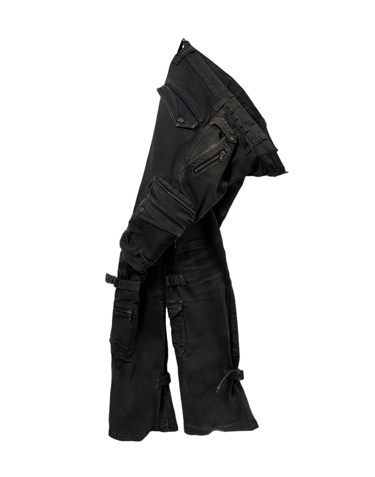 Issey Miyake Vtg🔥Tete Homme Cargo Flare Bondage Style Pants Size US 32 / EU 48 - 2 Thumbnail