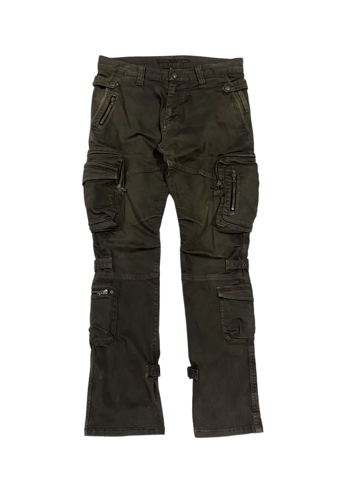 Issey Miyake Vtg🔥Tete Homme Cargo Flare Bondage Style Pants Size US 32 / EU 48 - 3 Thumbnail