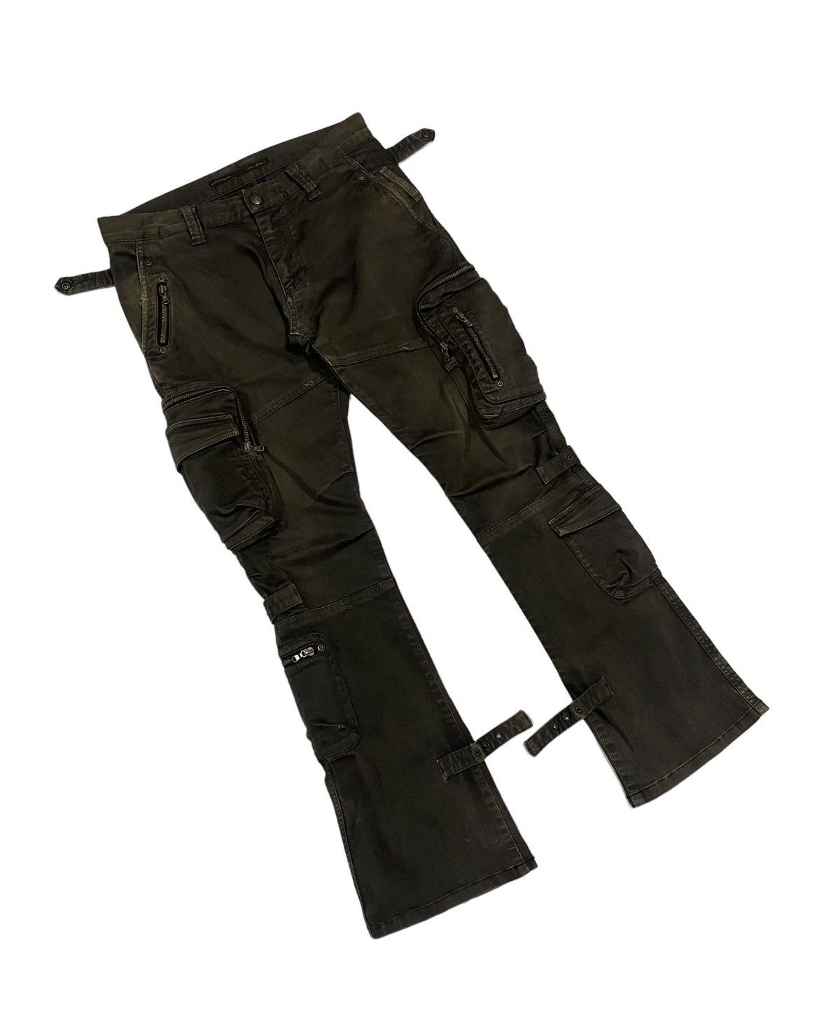 Issey Miyake Vtg🔥Tete Homme Cargo Flare Bondage Style Pants Size US 32 / EU 48 - 7 Thumbnail