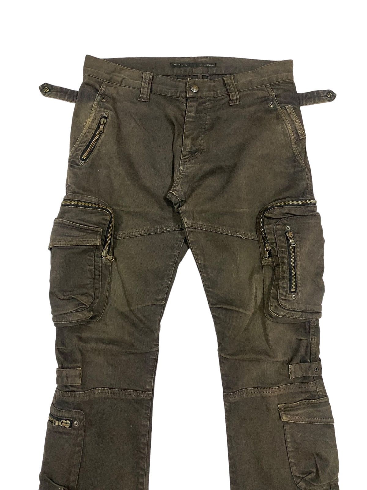Issey Miyake Vtg🔥Tete Homme Cargo Flare Bondage Style Pants Size US 32 / EU 48 - 5 Thumbnail
