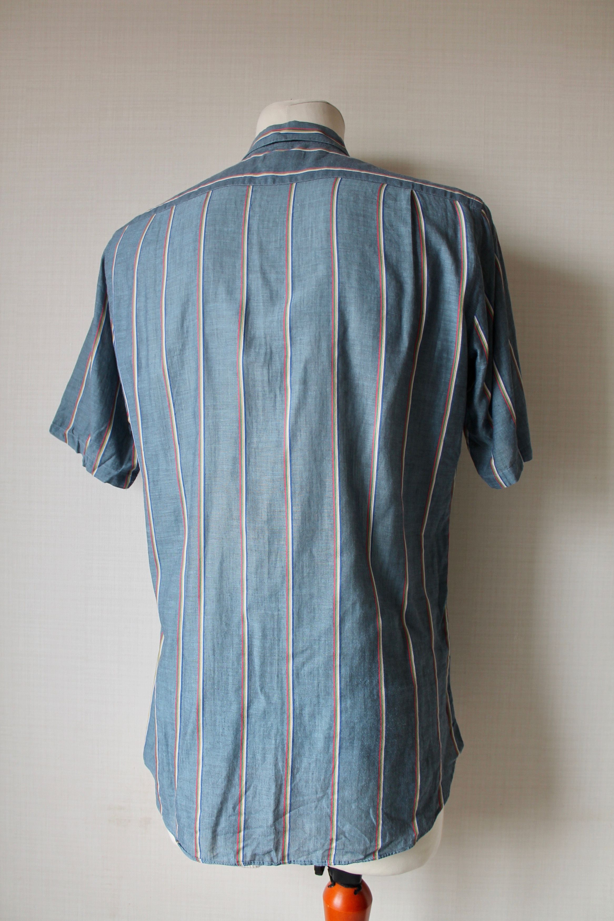 Hugo Boss 80's RARE Creation HUGO BOSS Paris Retro shirt Striped Size US S / EU 44-46 / 1 - 3 Thumbnail