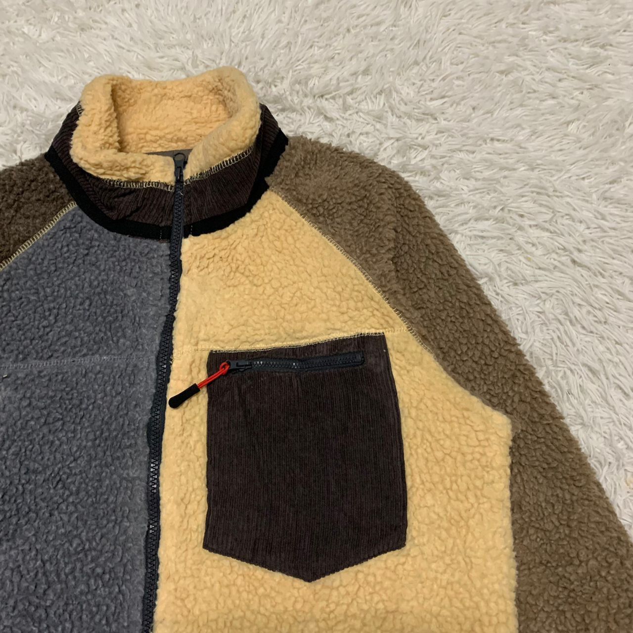 Ciaopanic Ciopanic block colour deep pile jacket Size US M / EU 48-50 / 2 - 8 Thumbnail