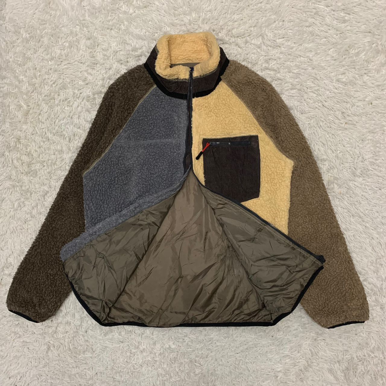 Ciaopanic Ciopanic block colour deep pile jacket Size US M / EU 48-50 / 2 - 3 Thumbnail