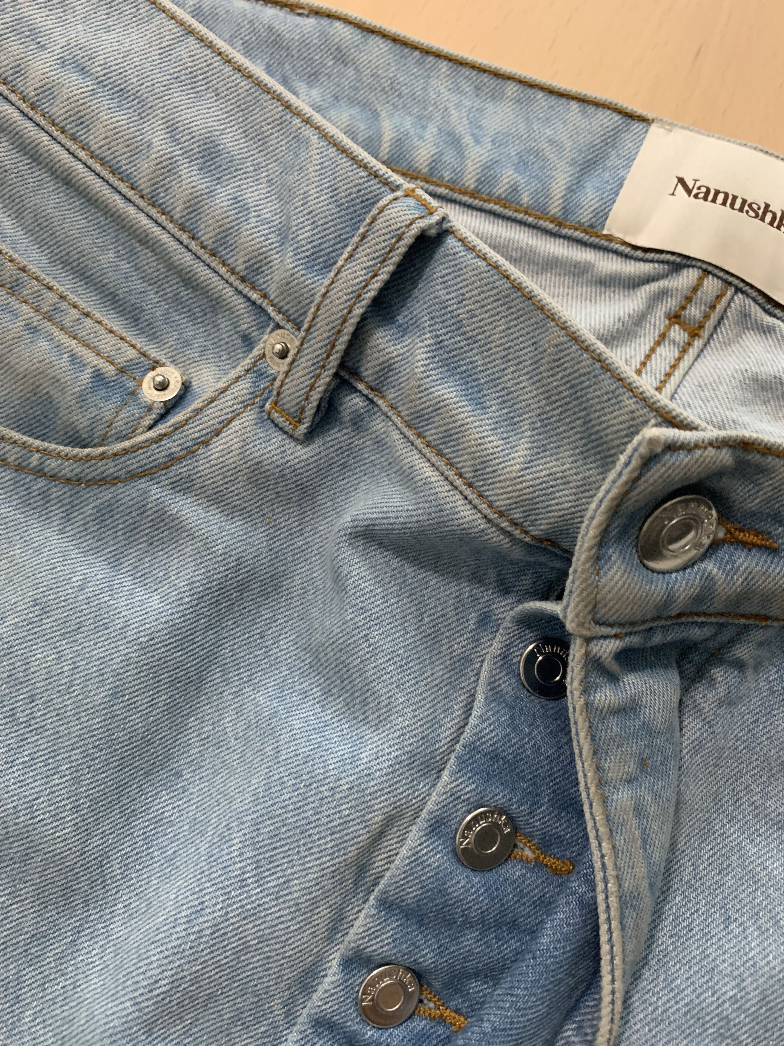 Nanushka Blue baggy Jeans (Balenciaga | Justin Bieber) Size US 31 - 13 Thumbnail