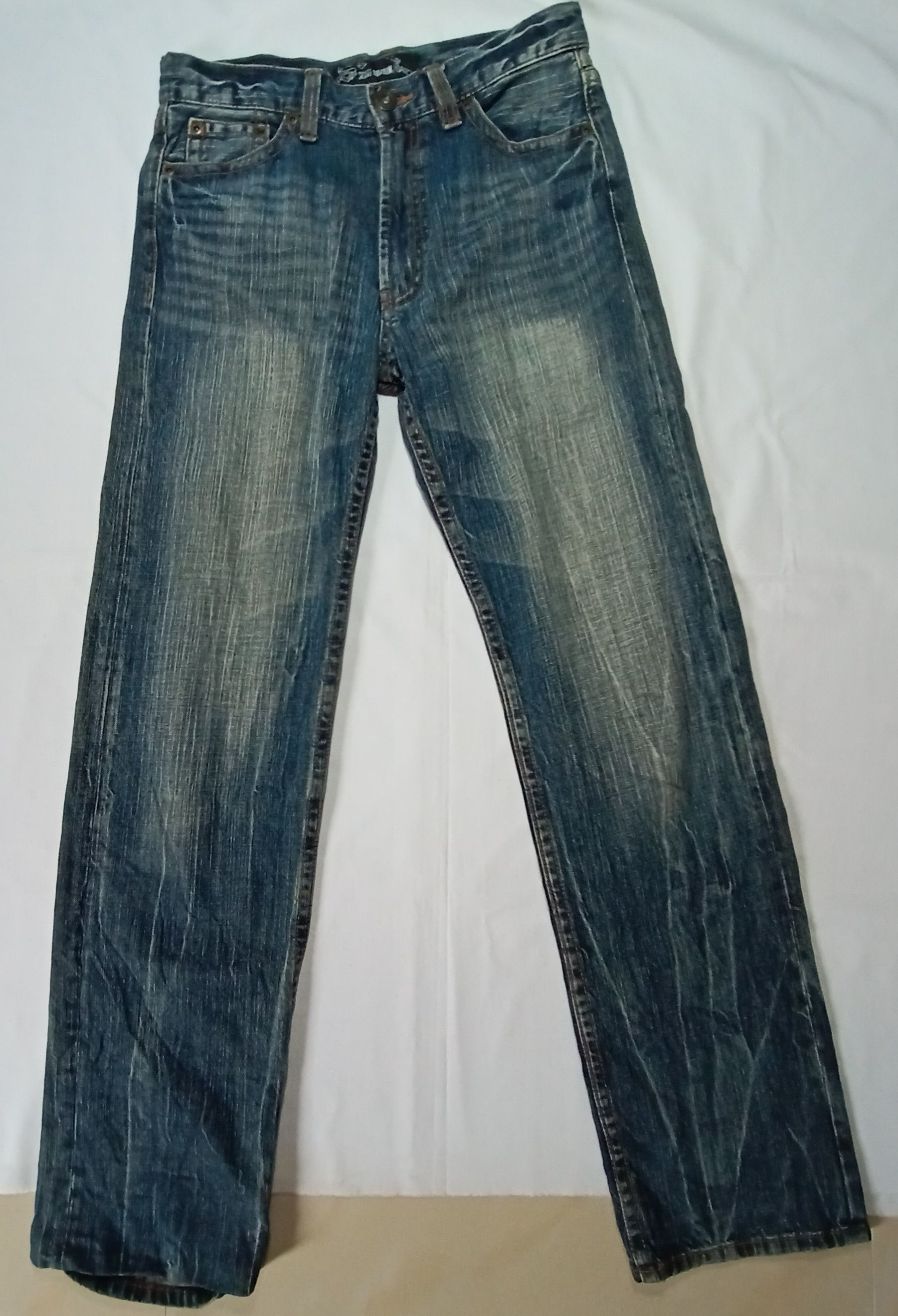 Japanese Brand Denim Pants Jeans Oririn Distressed Lightning Thunder Style Size US 29 - 2 Thumbnail