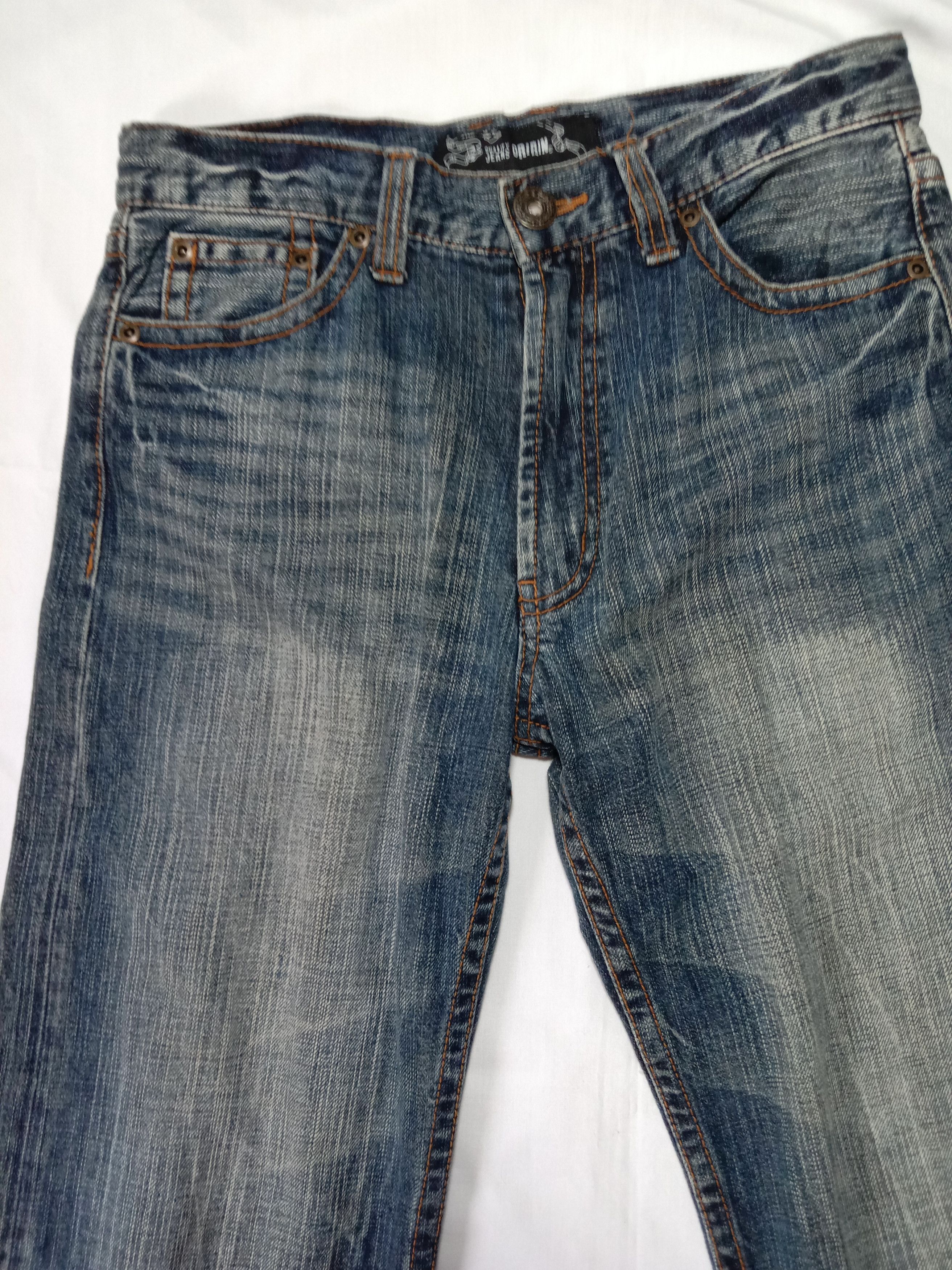 Japanese Brand Denim Pants Jeans Oririn Distressed Lightning Thunder Style Size US 29 - 5 Thumbnail