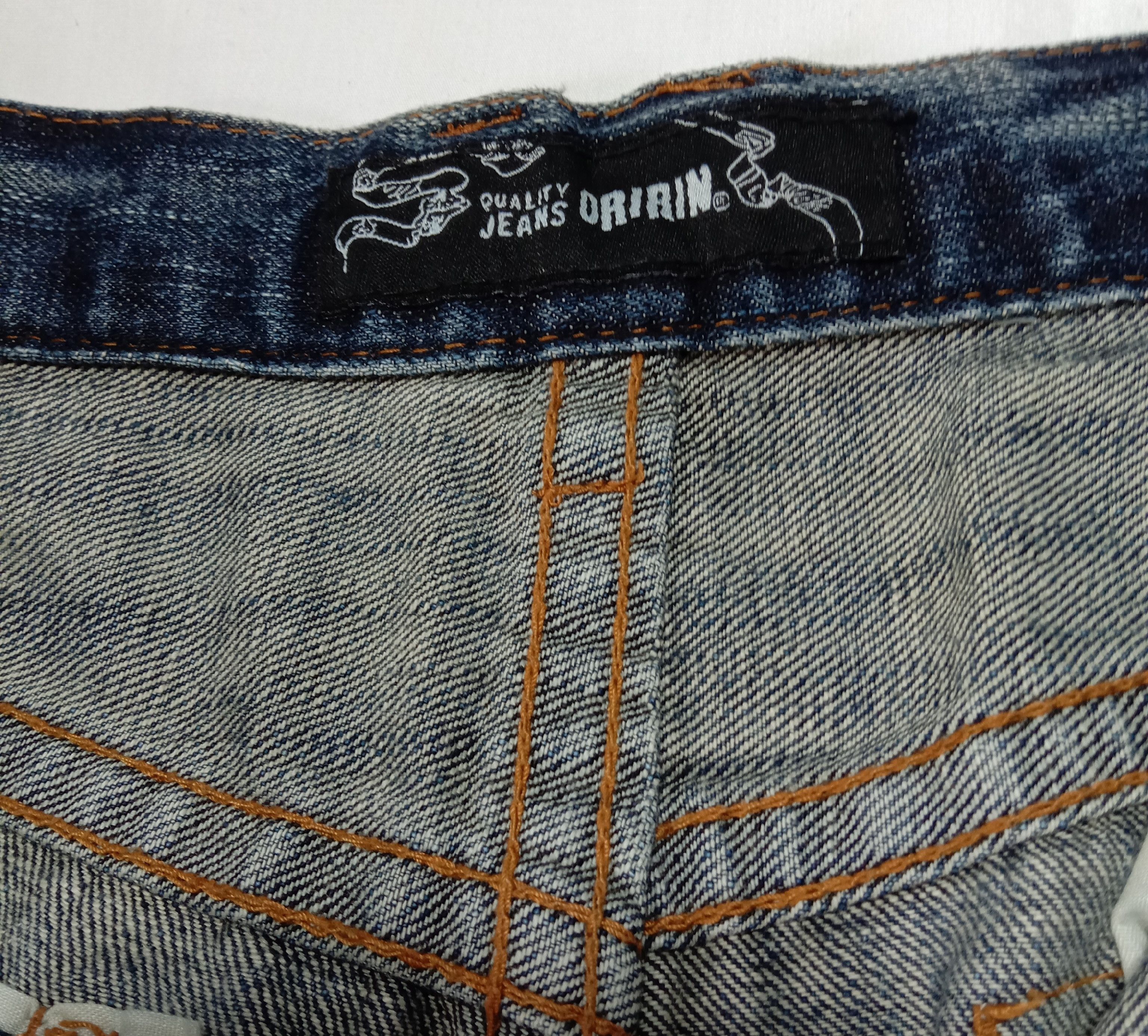 Japanese Brand Denim Pants Jeans Oririn Distressed Lightning Thunder Style Size US 29 - 3 Thumbnail