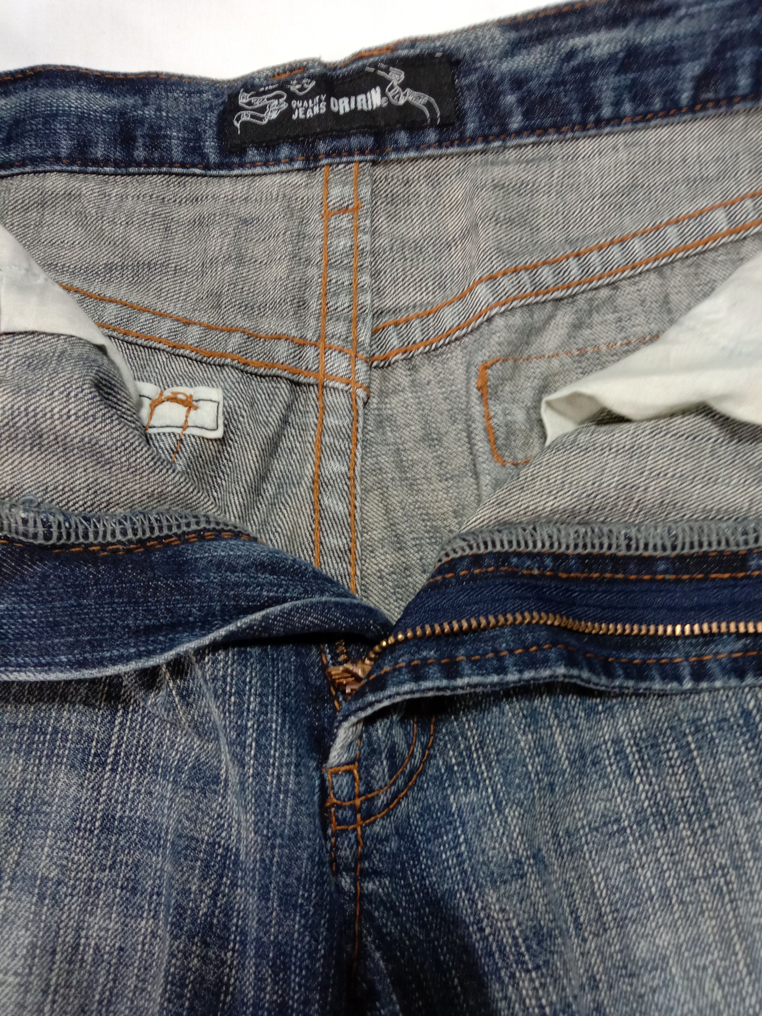 Japanese Brand Denim Pants Jeans Oririn Distressed Lightning Thunder Style Size US 29 - 4 Thumbnail