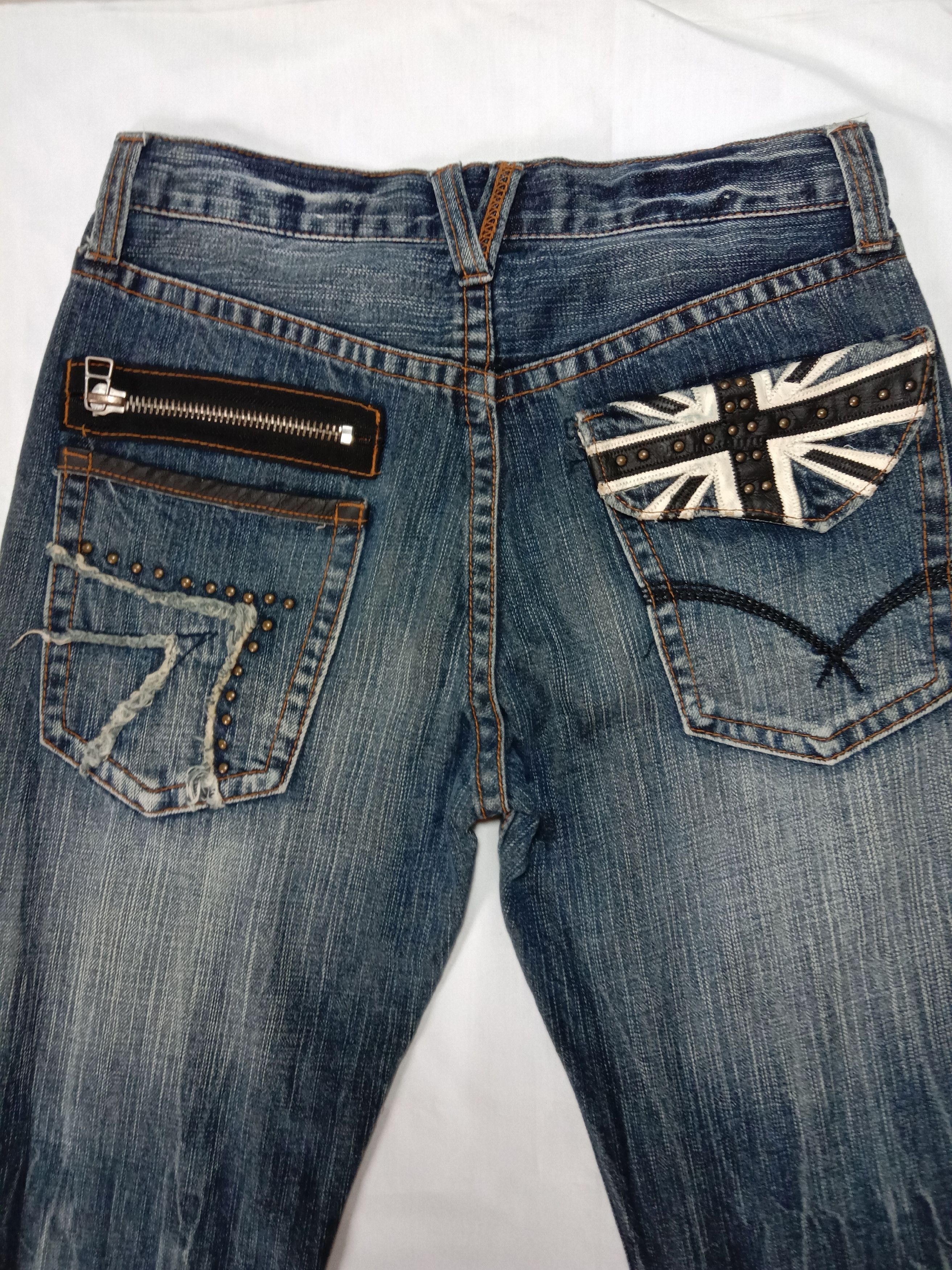 Japanese Brand Denim Pants Jeans Oririn Distressed Lightning Thunder Style Size US 29 - 6 Thumbnail