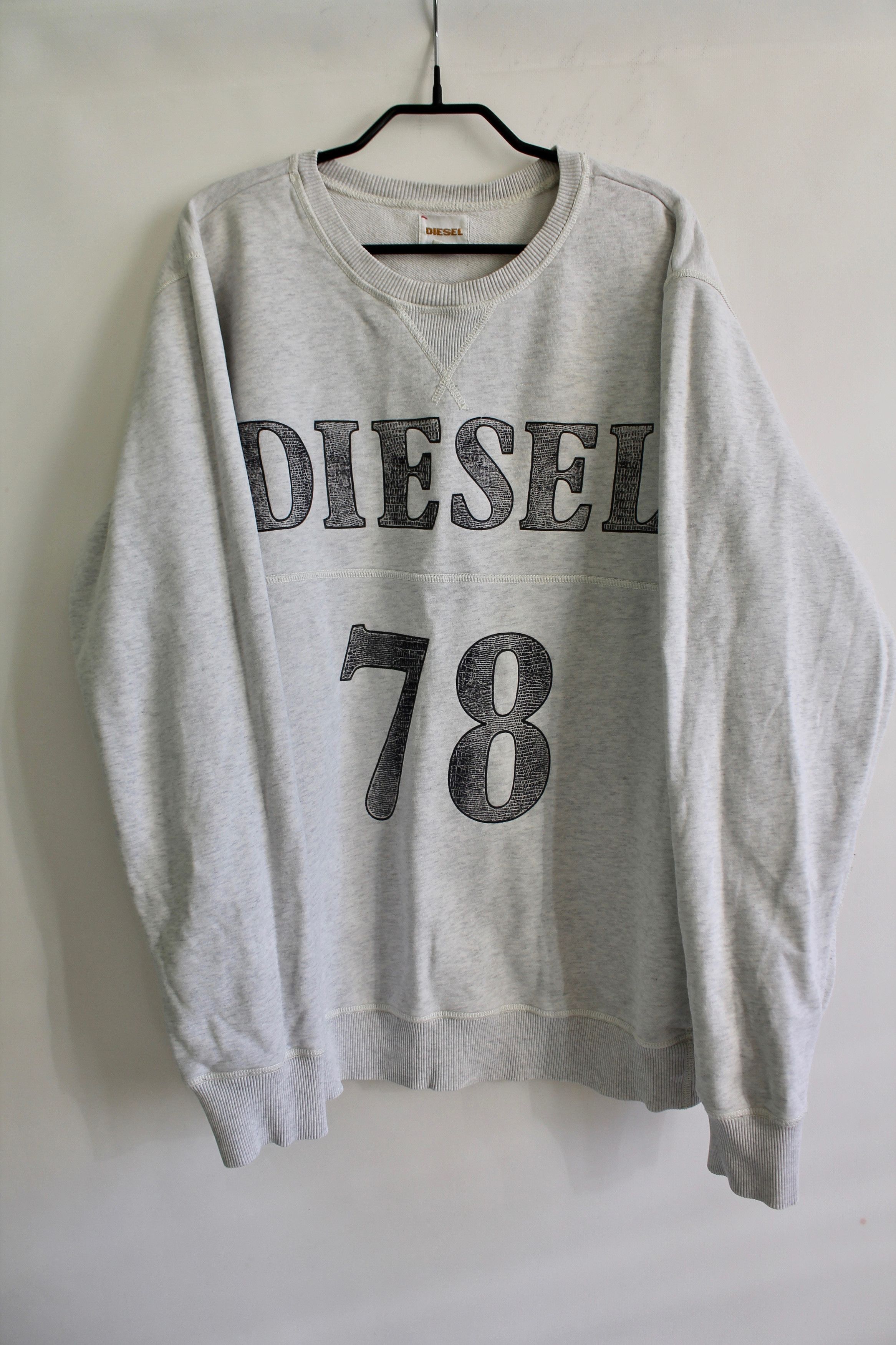 Diesel Diesel Gray Crew Neck Sweatshirt XL Cotton Size US XL / EU 56 / 4 - 10 Thumbnail