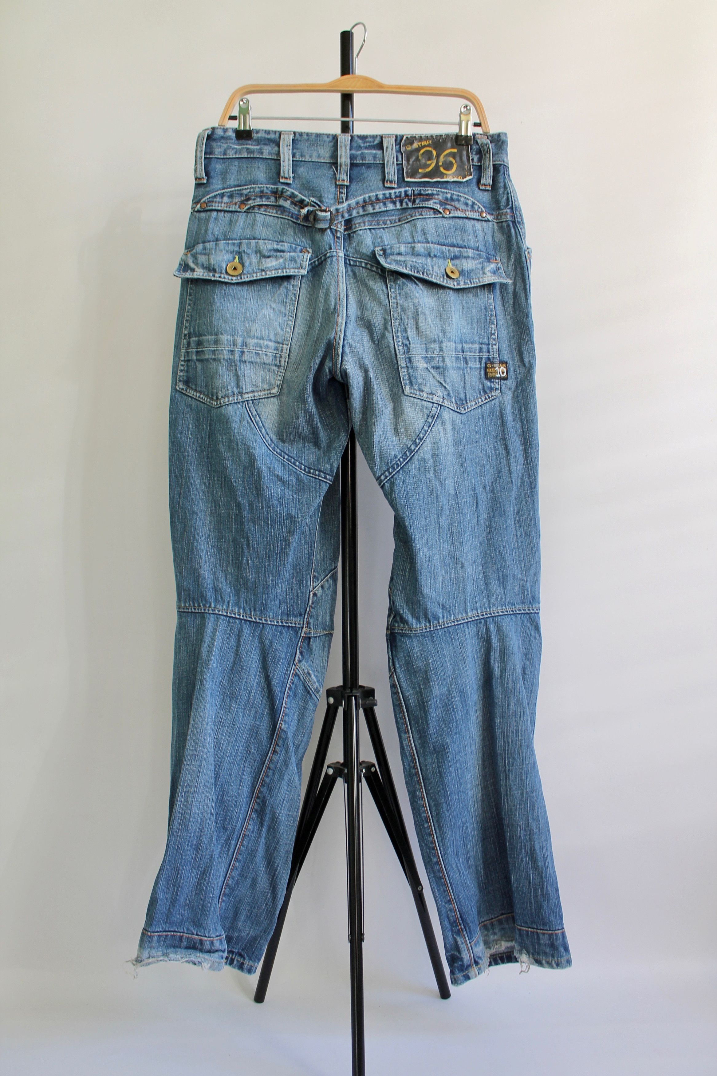 G-Star G Star Elwood Vintage Denim Pants 33 x 34 Size US 33 - 3 Thumbnail