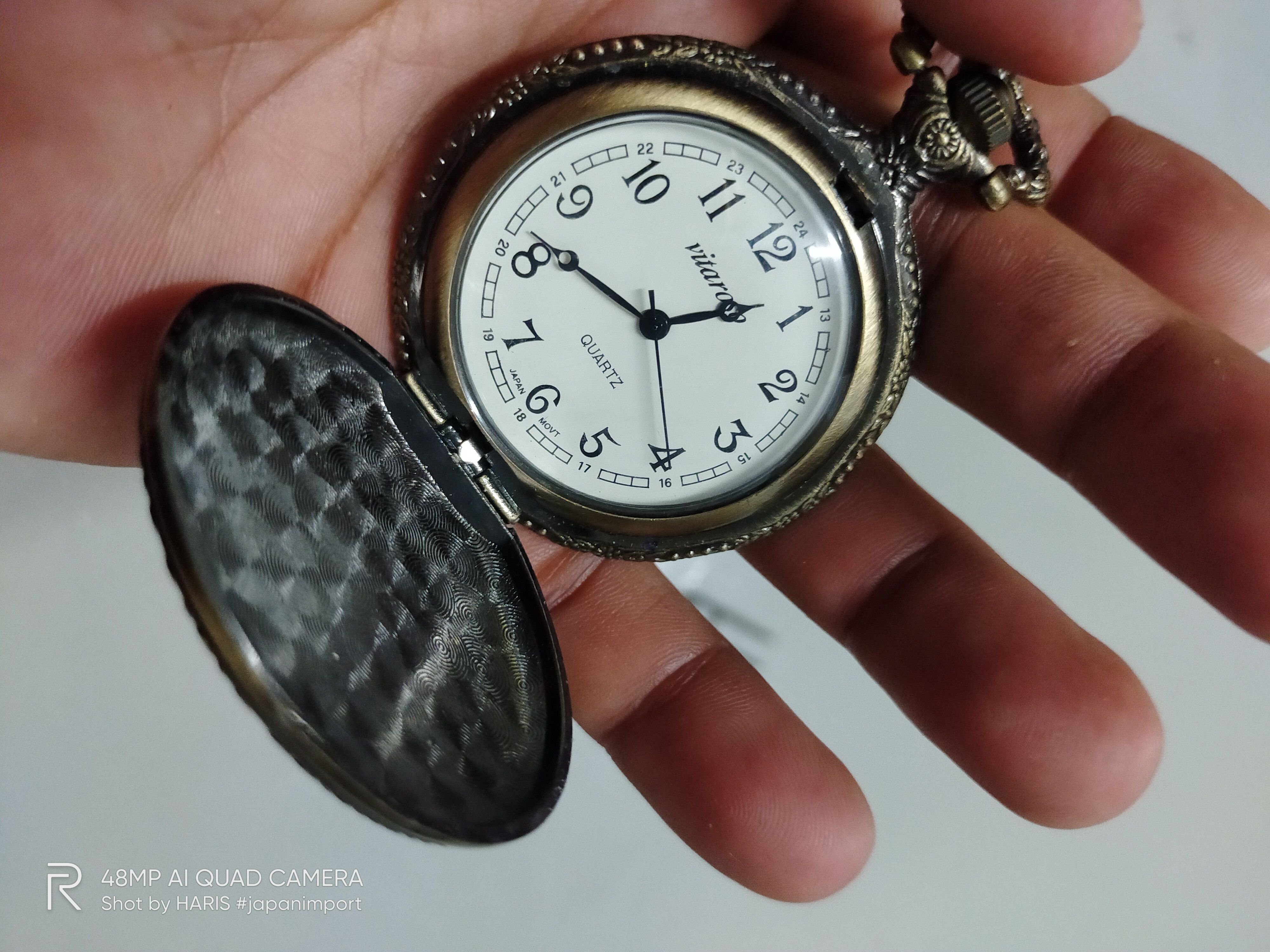 Japanese Brand 💥OFFERS💥Retro VITAROSO POCKET WATCH QUARTZ (JAPAN CLASSIC) Size ONE SIZE - 3 Thumbnail