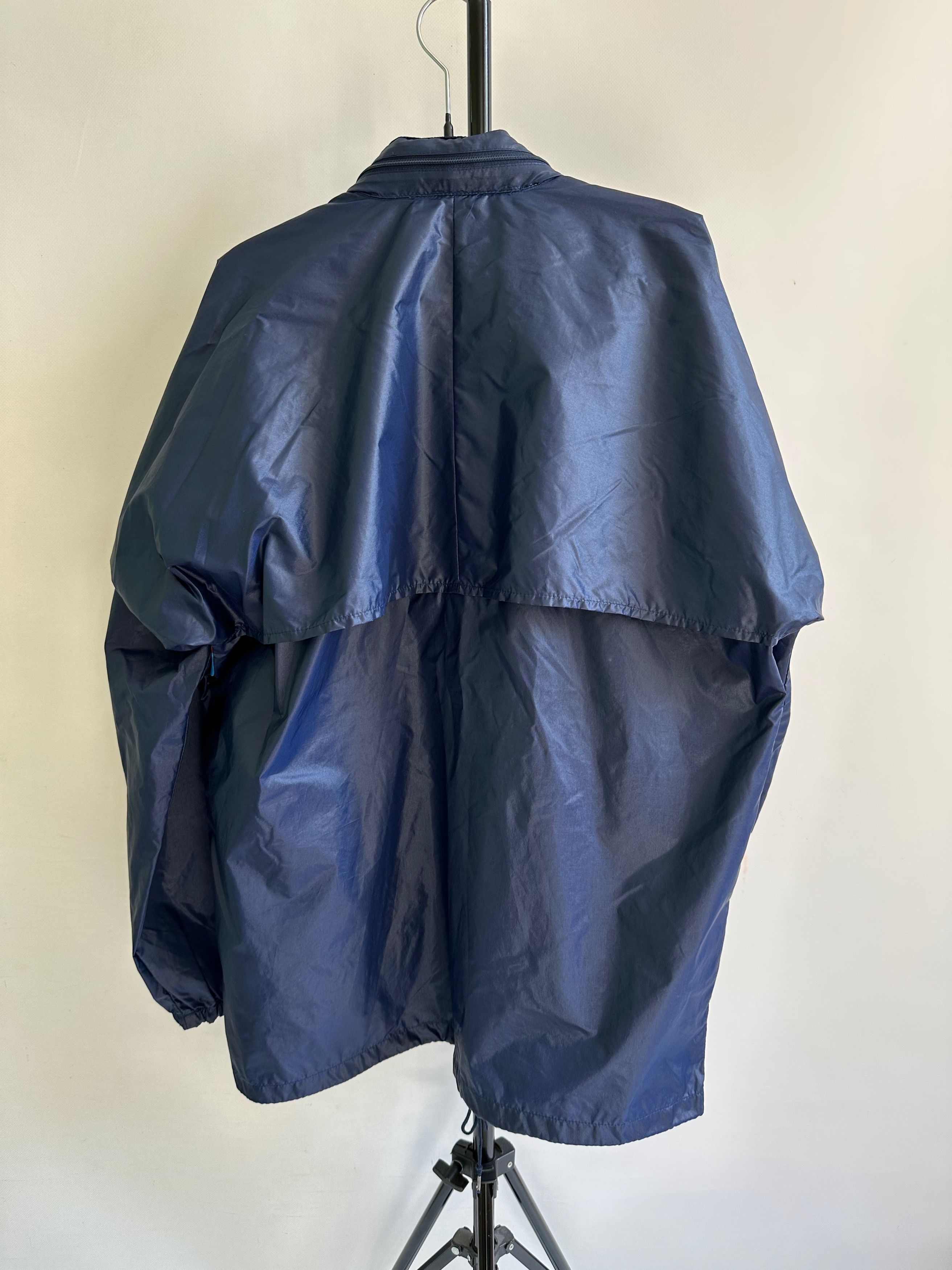 Adidas 80's - 90's ADIDAS raincoat nylon hooded packable jacket Size US M / EU 48-50 / 2 - 9 Thumbnail