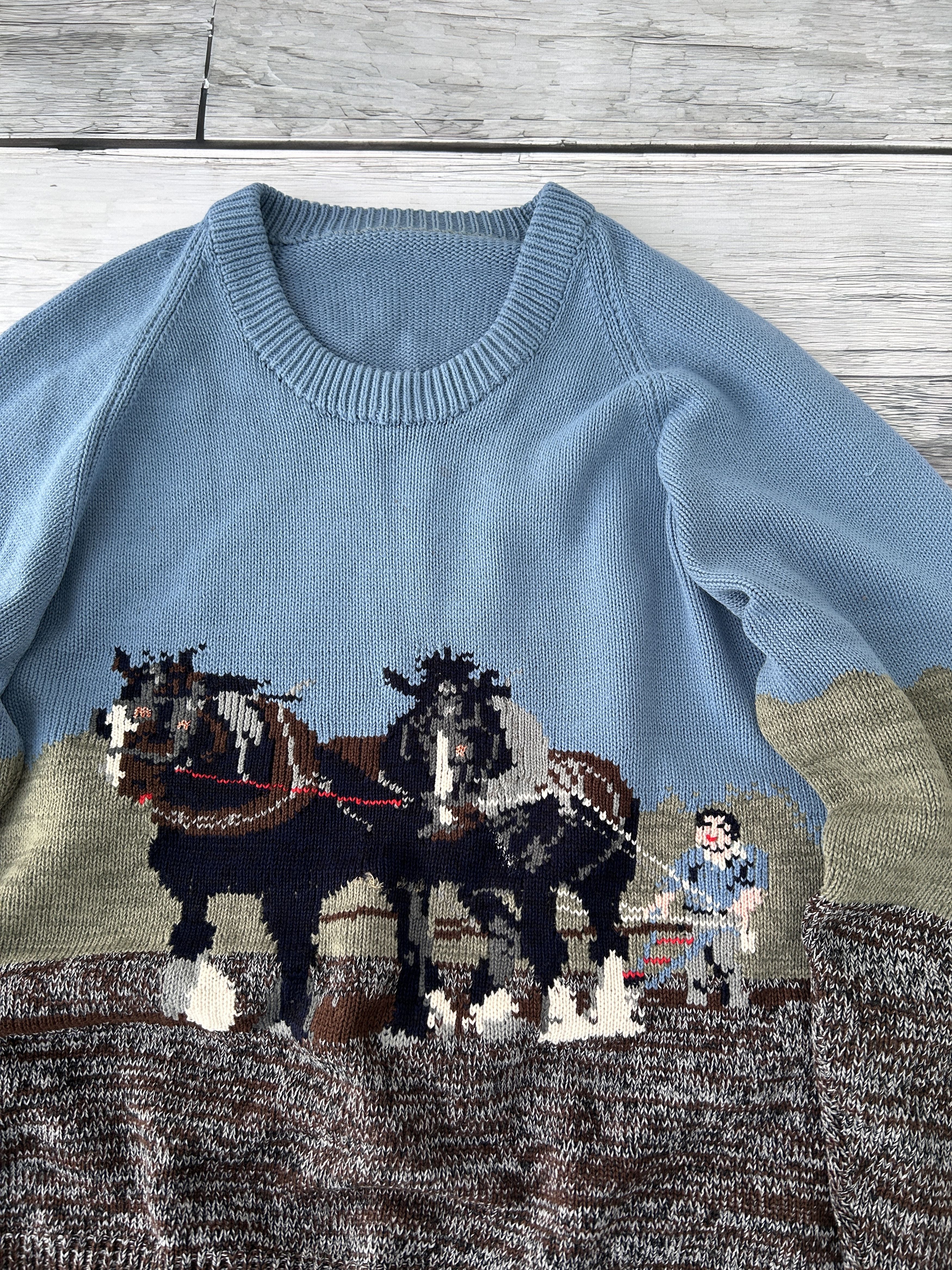 Japanese Brand Vintage Y2K Art Sweater Mohair Streetwear Kanye Travis Size US M / EU 48-50 / 2 - 2 Thumbnail