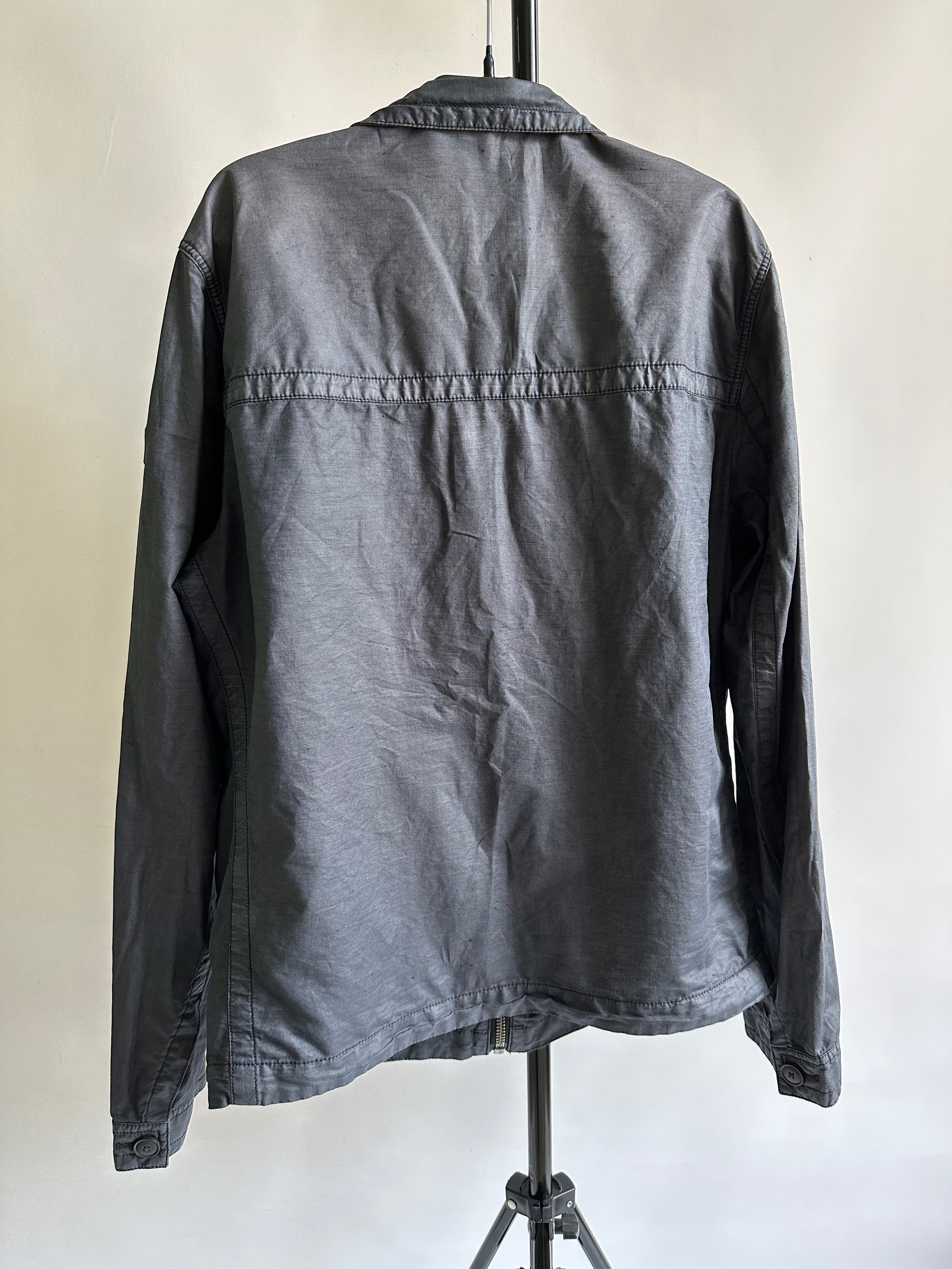 Hugo Boss HUGO BOSS ORANGE Oraca Linen blend zip light jacket Size US M / EU 48-50 / 2 - 10 Thumbnail