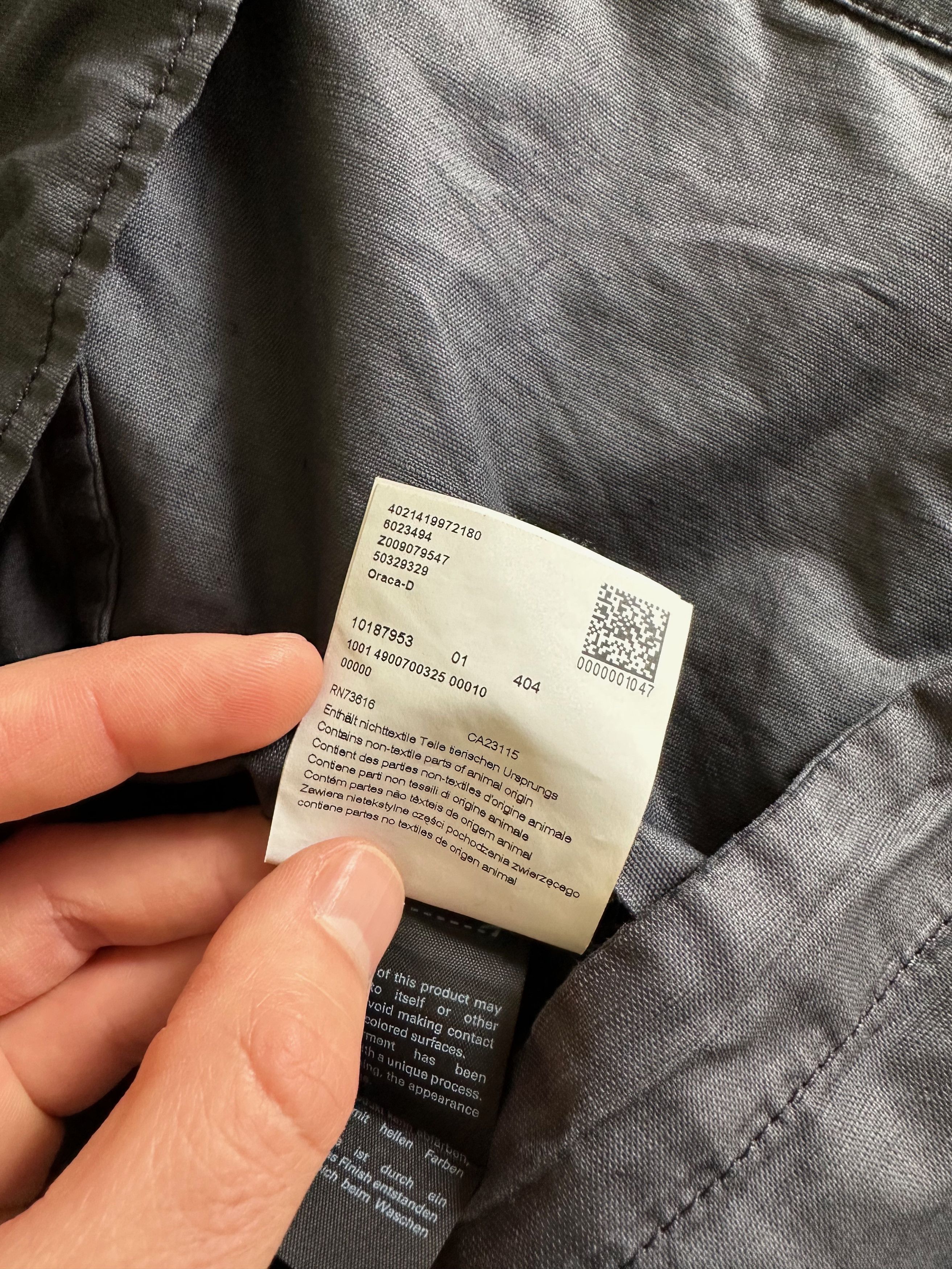 Hugo Boss HUGO BOSS ORANGE Oraca Linen blend zip light jacket Size US M / EU 48-50 / 2 - 13 Thumbnail