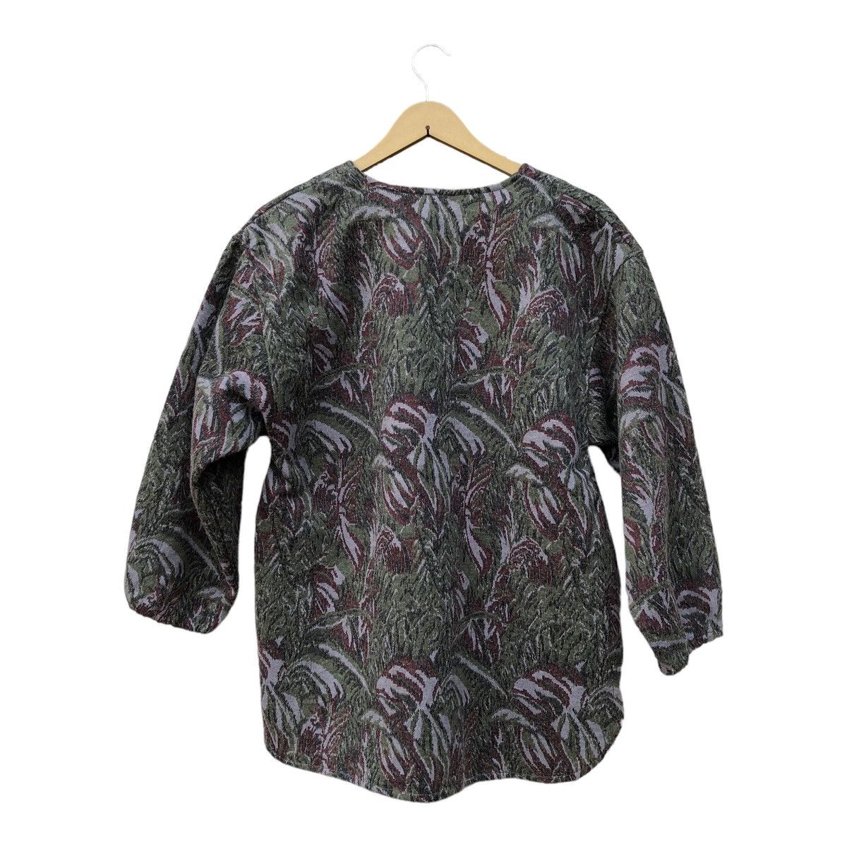 Crescent Down Works Crescente Blouse Cardigan Floral Design Size L / US 10 / IT 46 - 2 Thumbnail