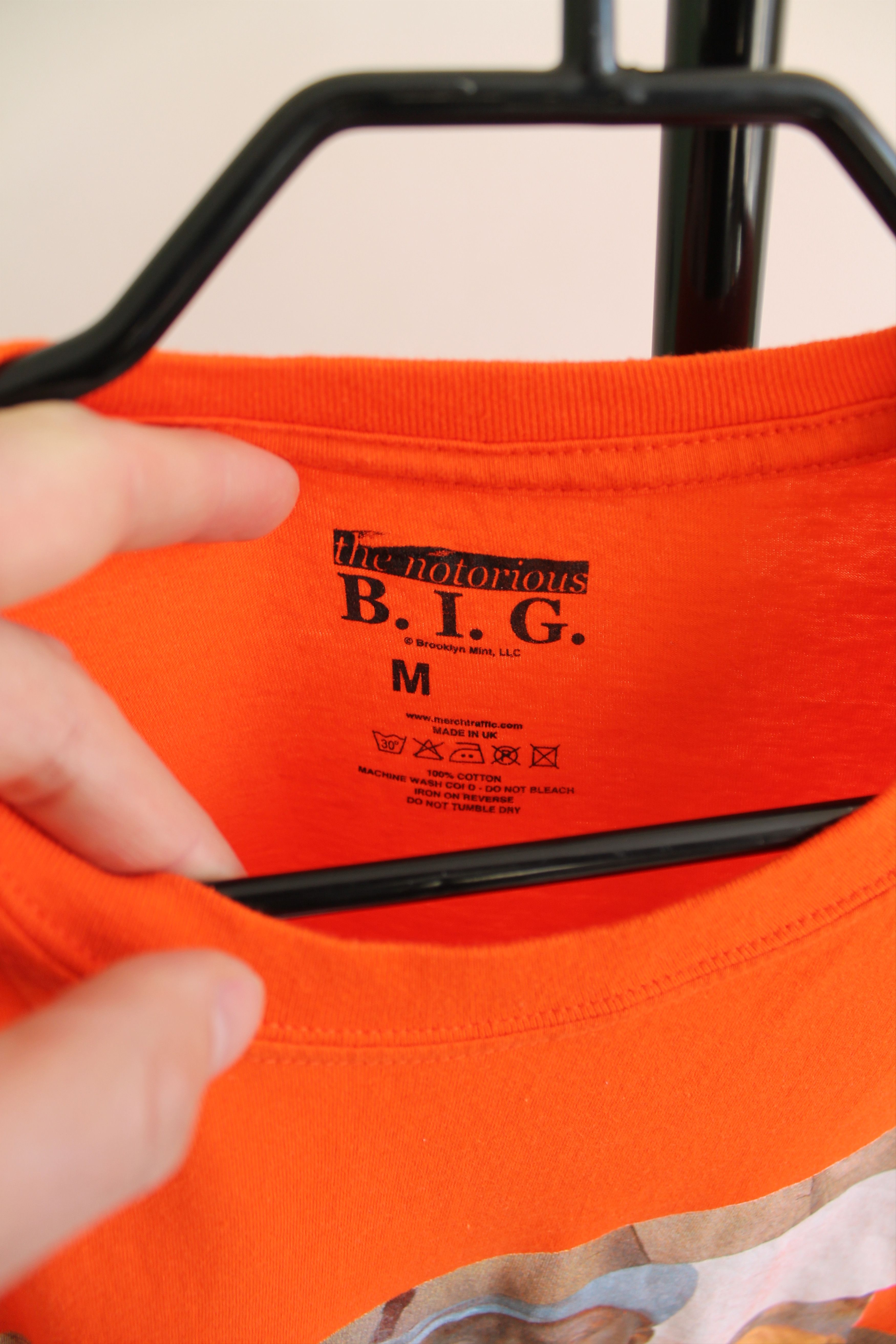 Rap Tees Notorrious BIG Biggie orange t shirt tee Orange Rap Size US M / EU 48-50 / 2 - 5 Thumbnail