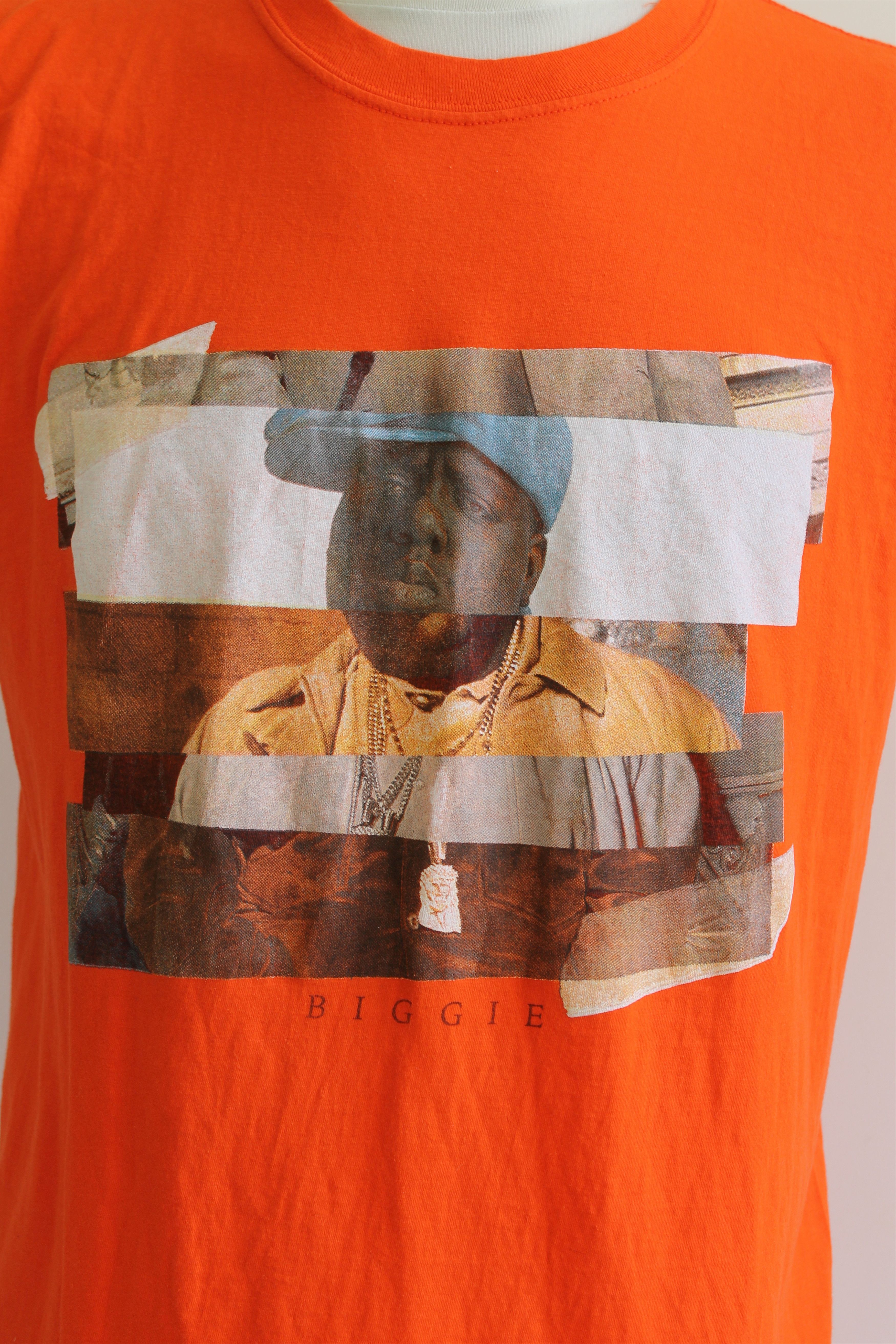 Rap Tees Notorrious BIG Biggie orange t shirt tee Orange Rap Size US M / EU 48-50 / 2 - 3 Thumbnail