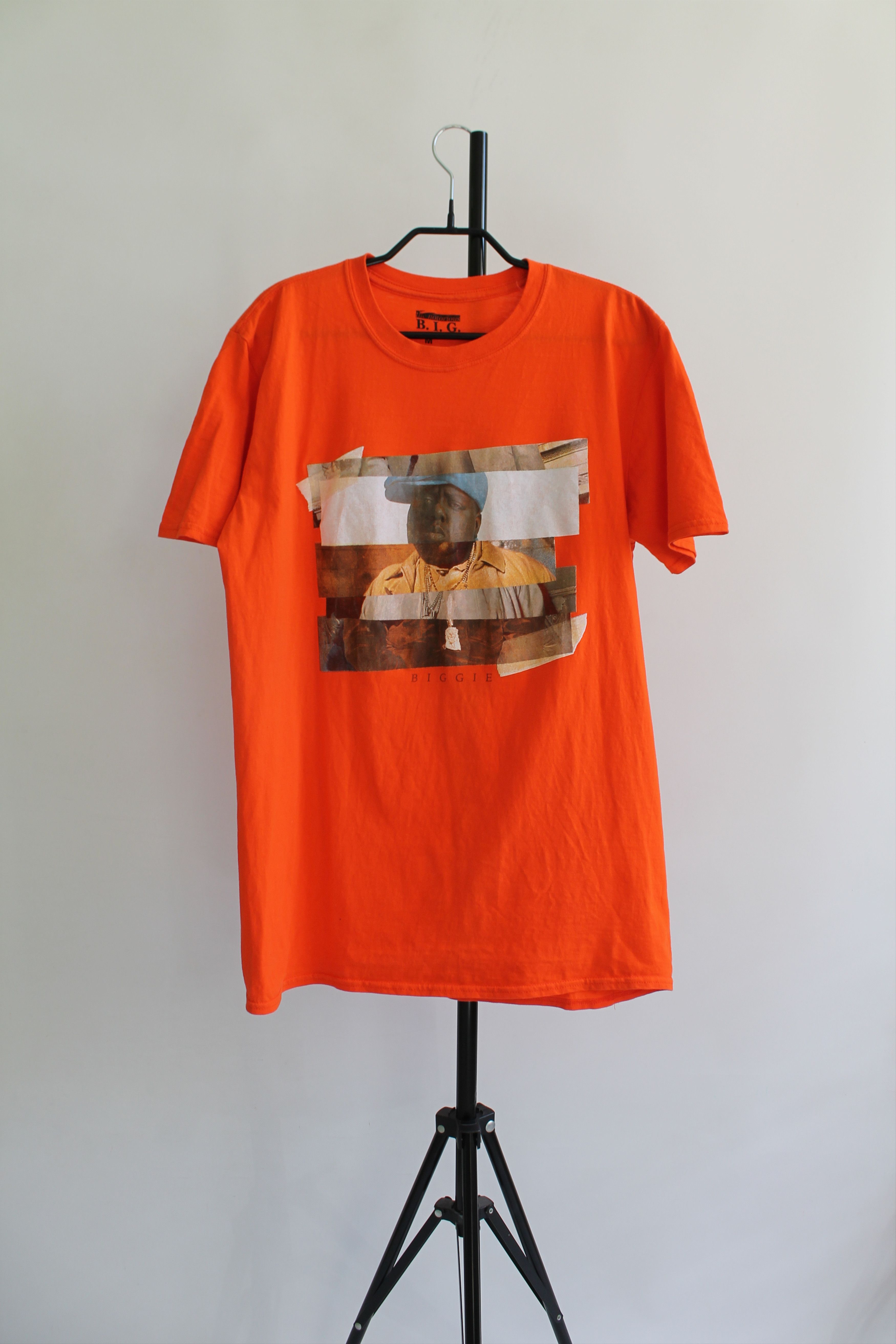 Rap Tees Notorrious BIG Biggie orange t shirt tee Orange Rap Size US M / EU 48-50 / 2 - 1 Thumbnail