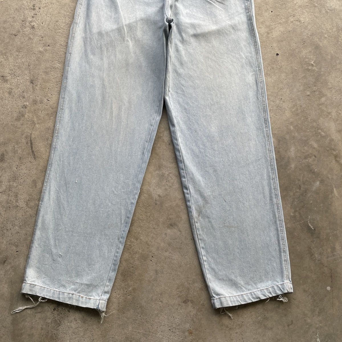 Japanese Brand Vintage Half Pipe Sport Light Wash Baggy Jeans Pants Faded Size US 29 - 4 Thumbnail
