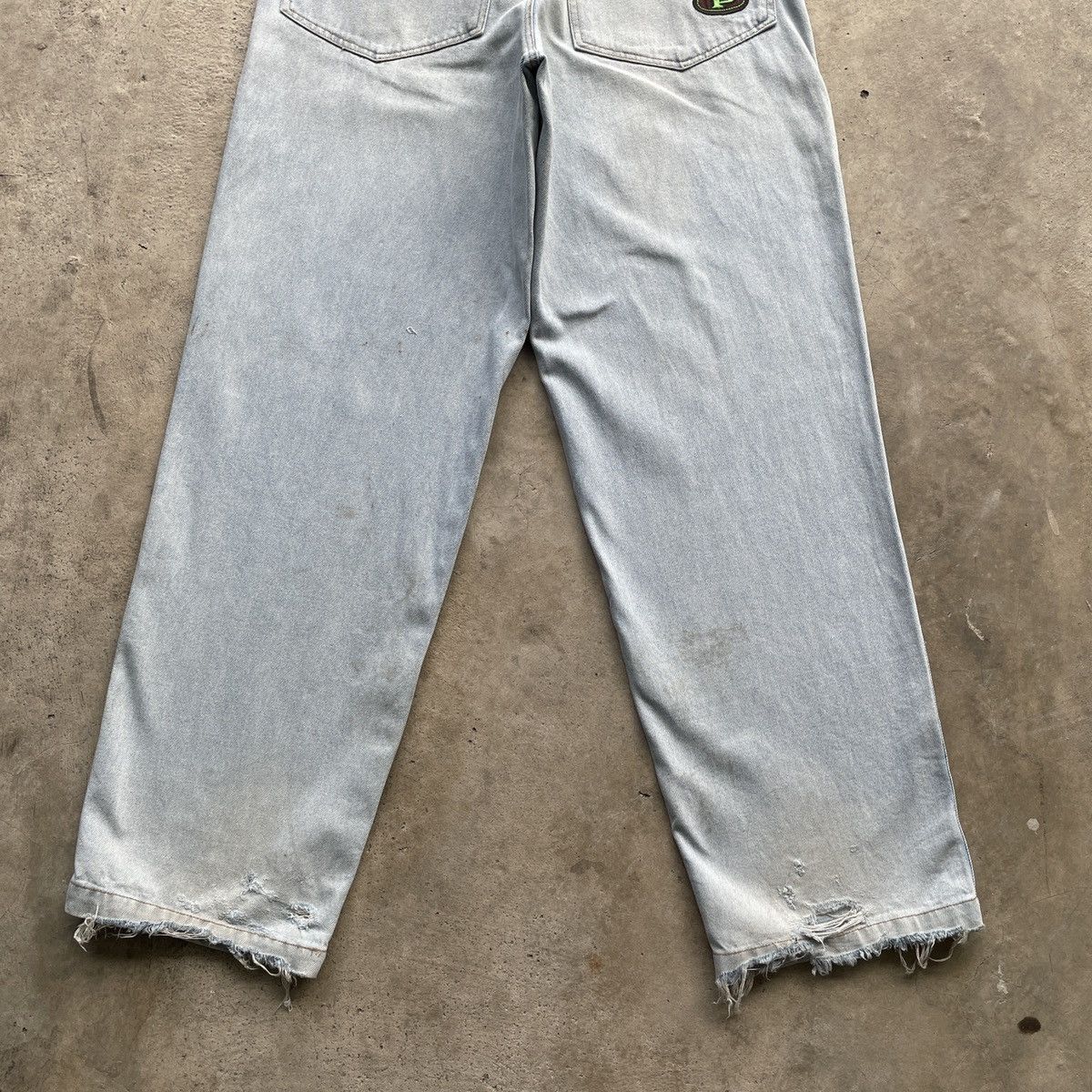Japanese Brand Vintage Half Pipe Sport Light Wash Baggy Jeans Pants Faded Size US 29 - 9 Thumbnail