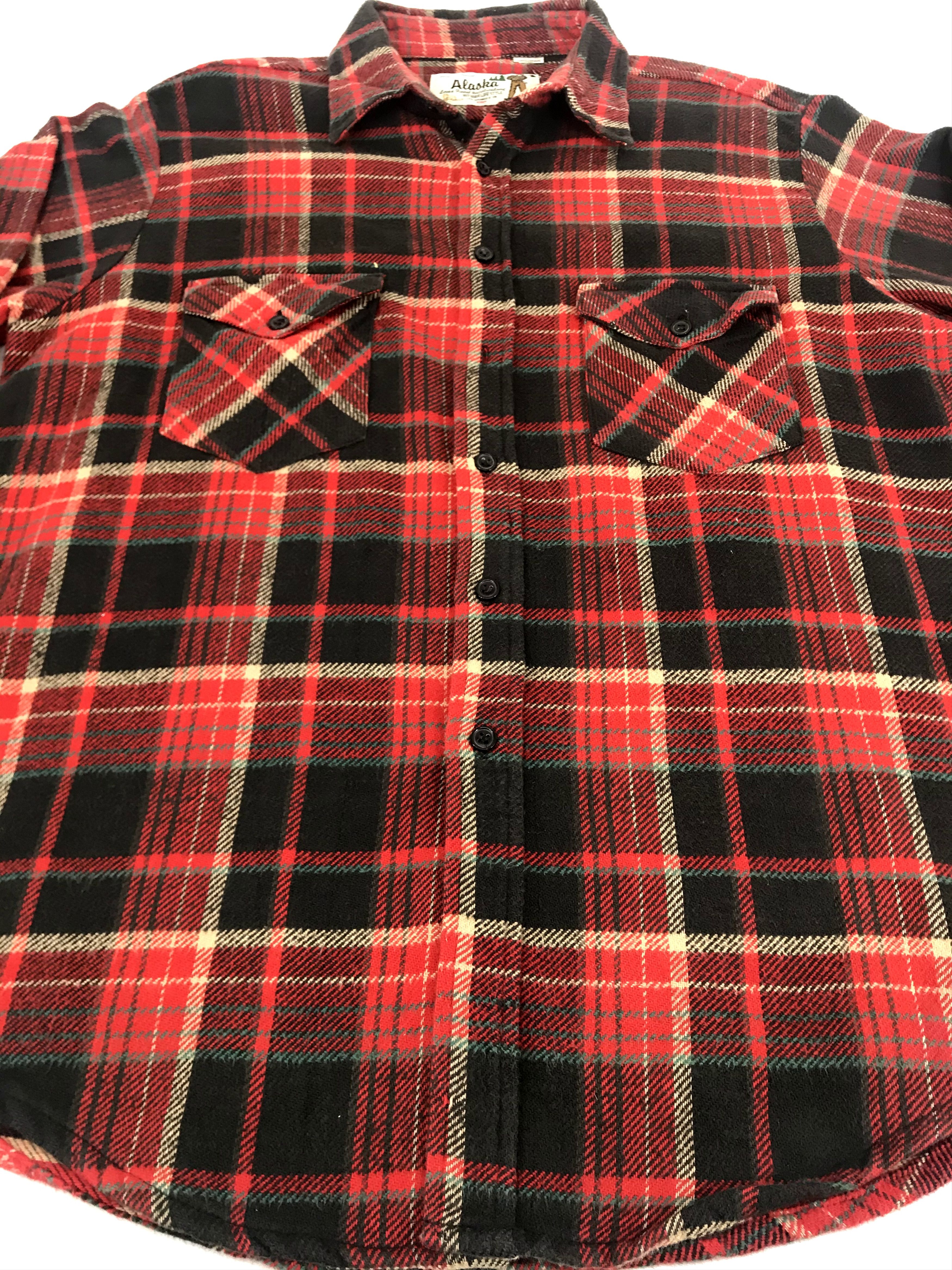 Flannel Vintage Levi's Strauss Made in Portugal Alaska Outdoor Life Size US XL / EU 56 / 4 - 3 Thumbnail