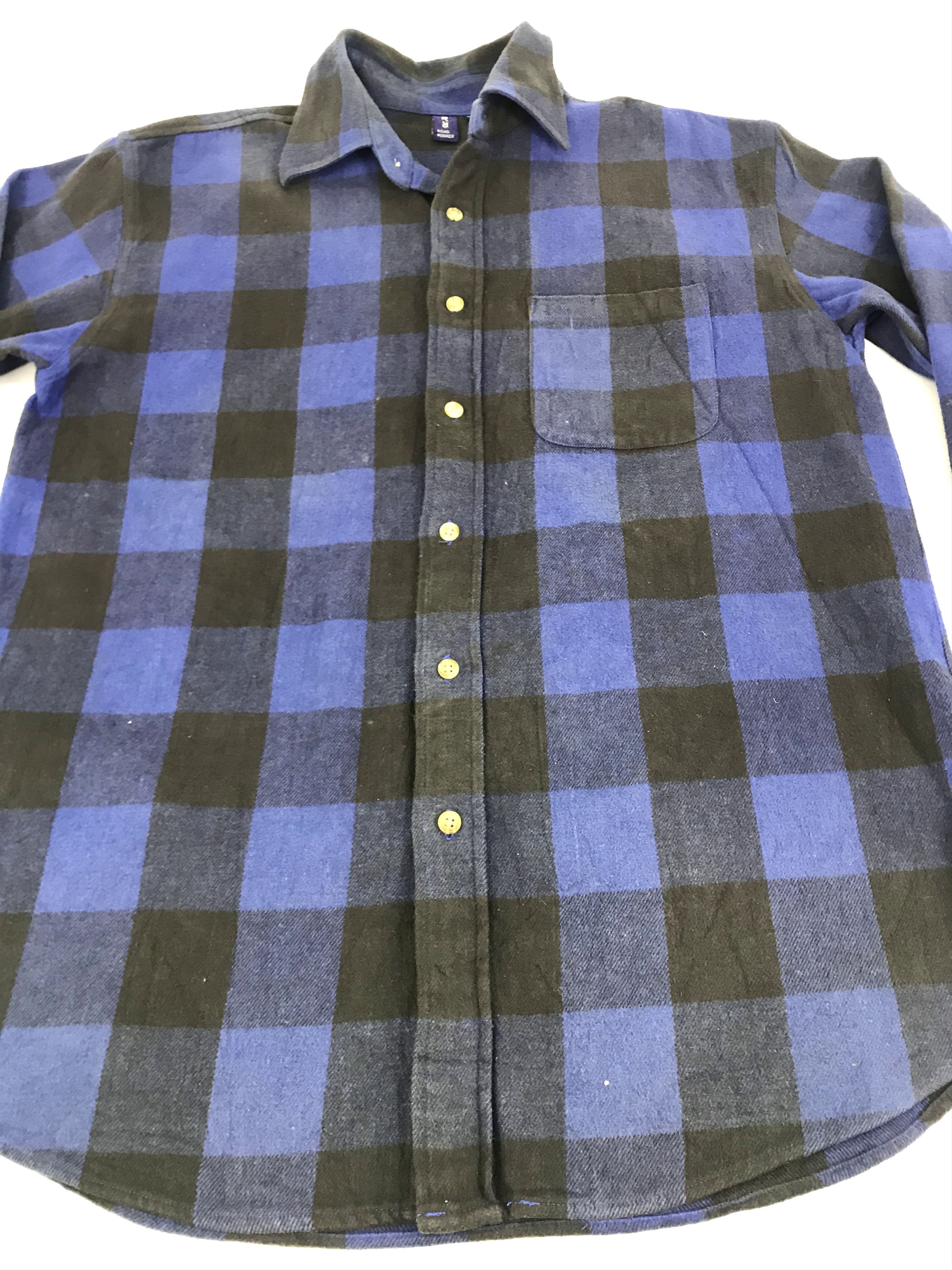 Flannel Vintage Style Road Runner Flannel Shirt Square Plaid Check Size US L / EU 52-54 / 3 - 3 Thumbnail