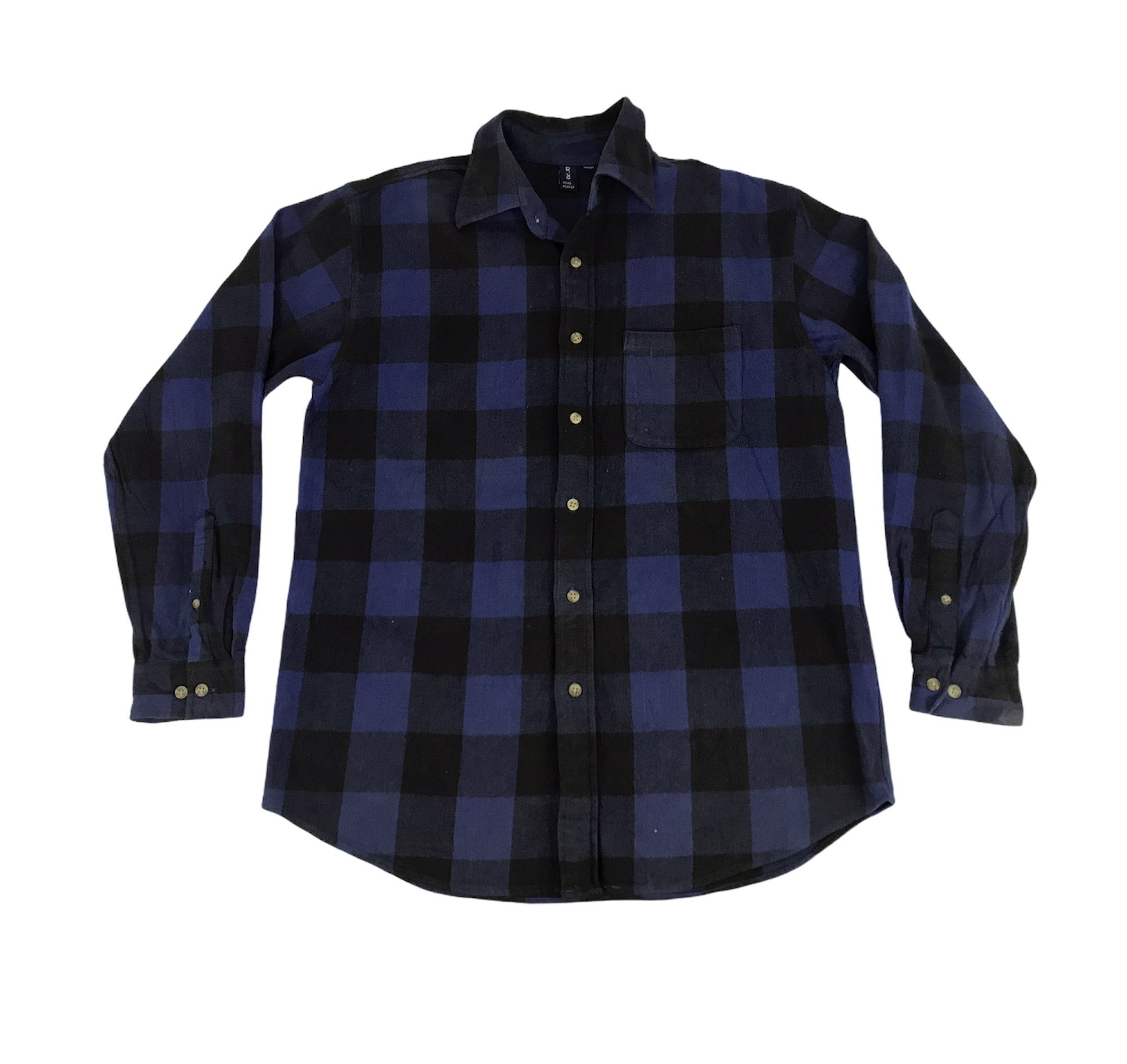 Flannel Vintage Style Road Runner Flannel Shirt Square Plaid Check Size US L / EU 52-54 / 3 - 1 Thumbnail
