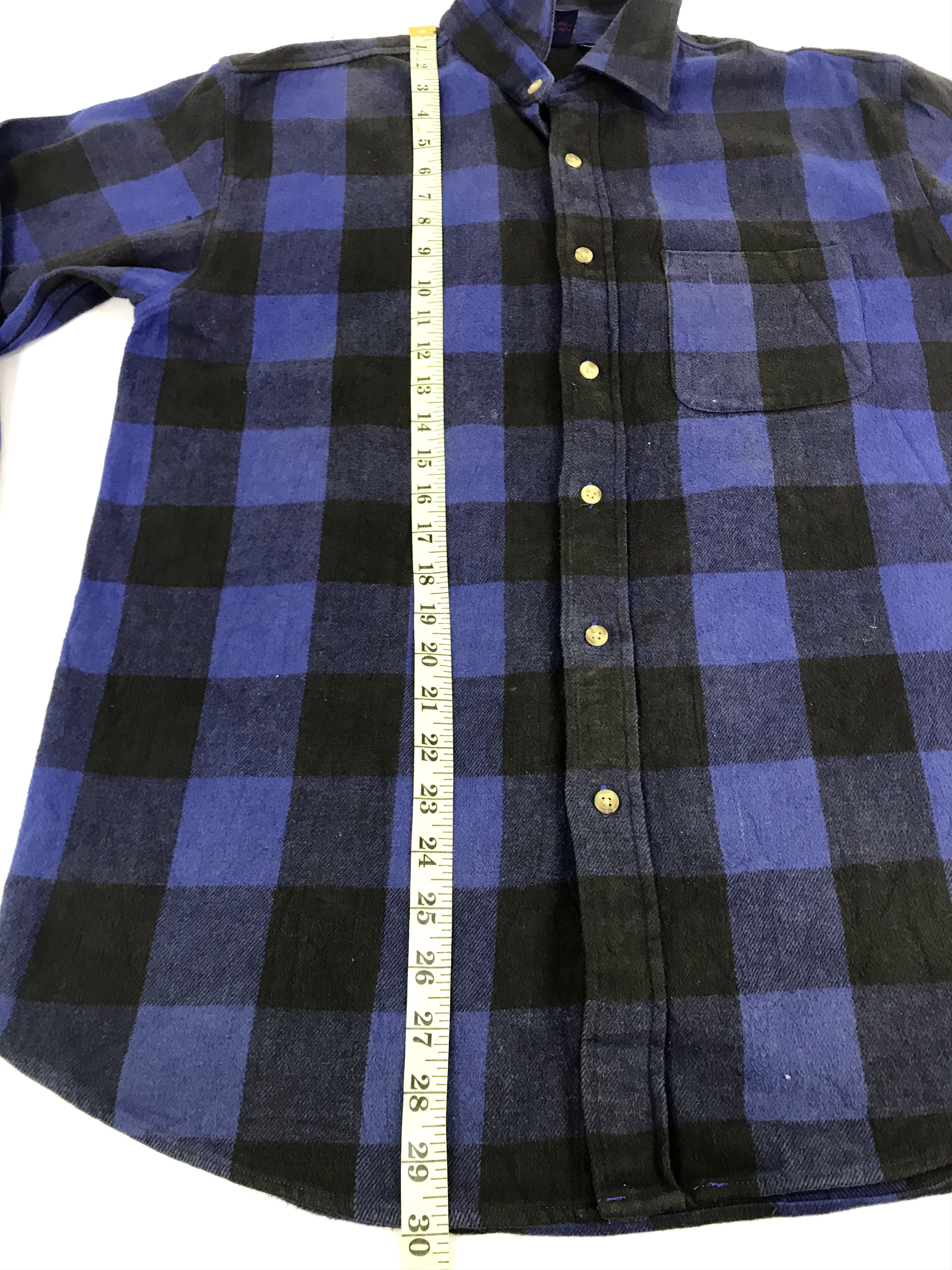 Flannel Vintage Style Road Runner Flannel Shirt Square Plaid Check Size US L / EU 52-54 / 3 - 11 Thumbnail