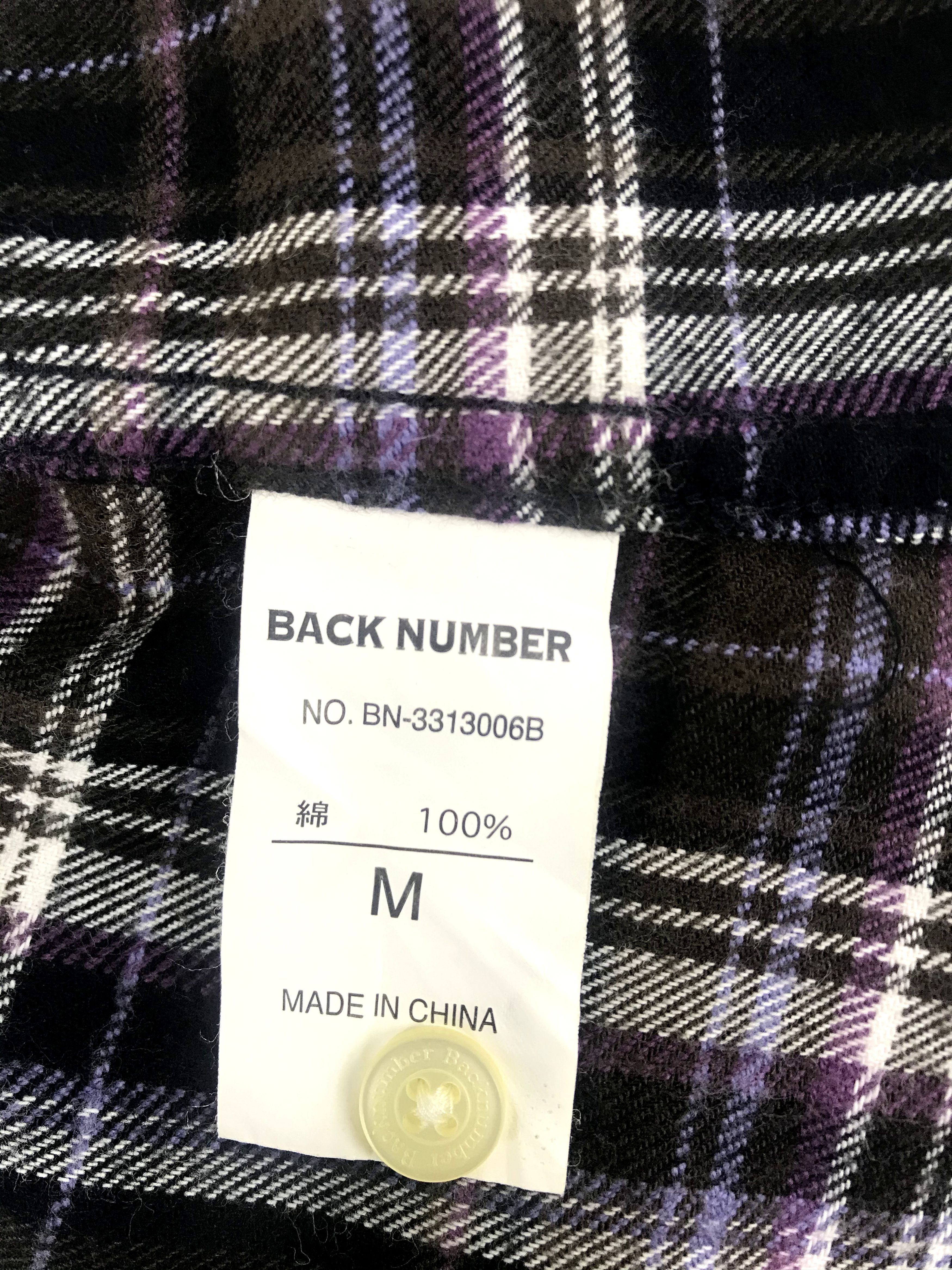Flannel Back Number Snap Button Flannel Shirt Plaid Checked Size US L / EU 52-54 / 3 - 7 Thumbnail