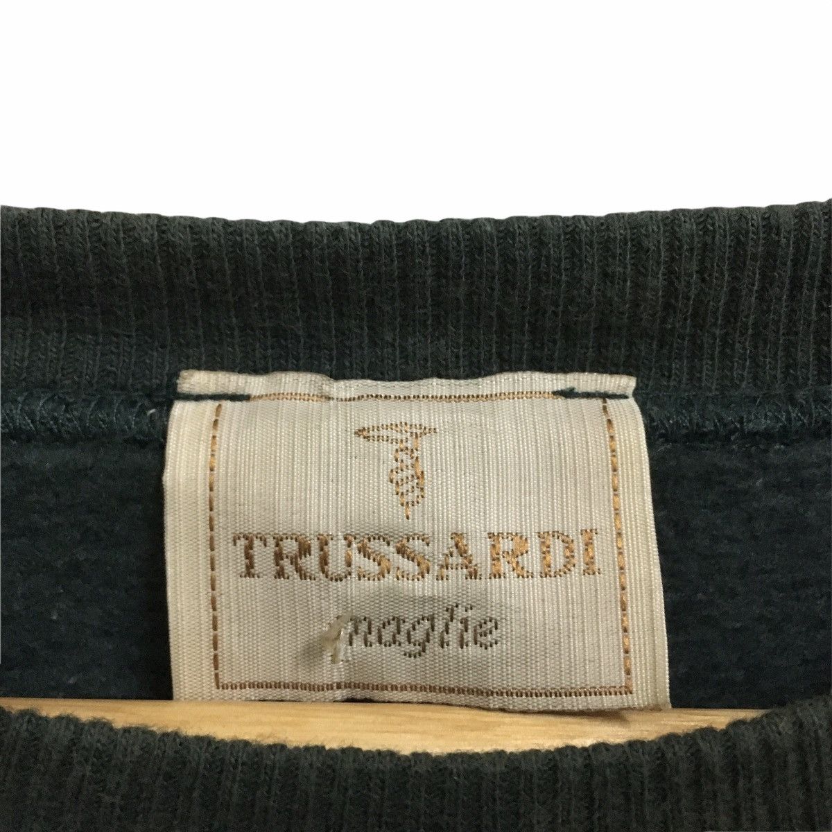 Trussardi × Vintage VINTAGE TRUSSARDI NAGLIE BIG LOGO CREWNECK SWEATSHIRT Size US L / EU 52-54 / 3 - 3 Thumbnail