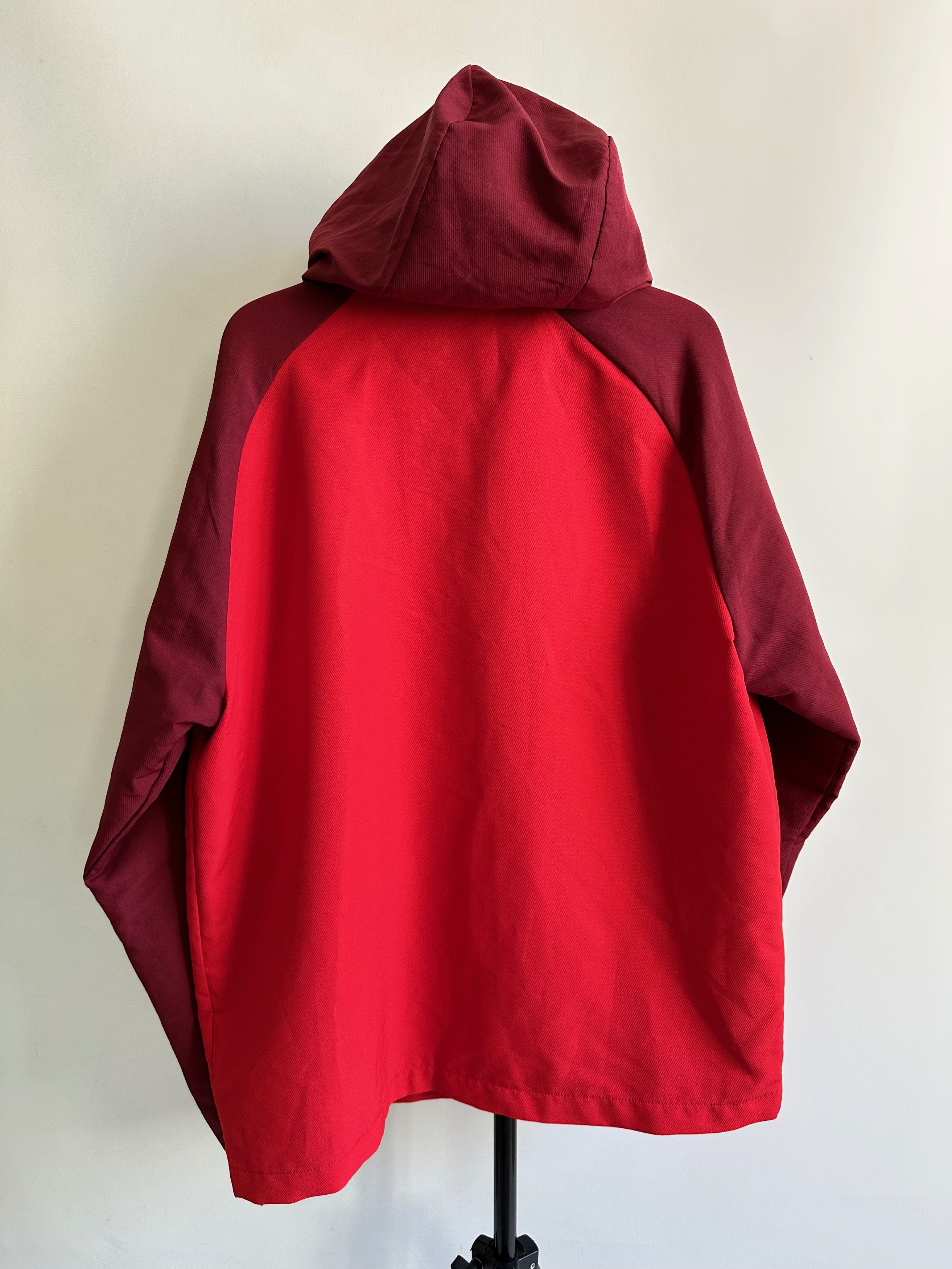 Nike Nike red hooded zipper light jacket windbreaker Size US L / EU 52-54 / 3 - 5 Thumbnail