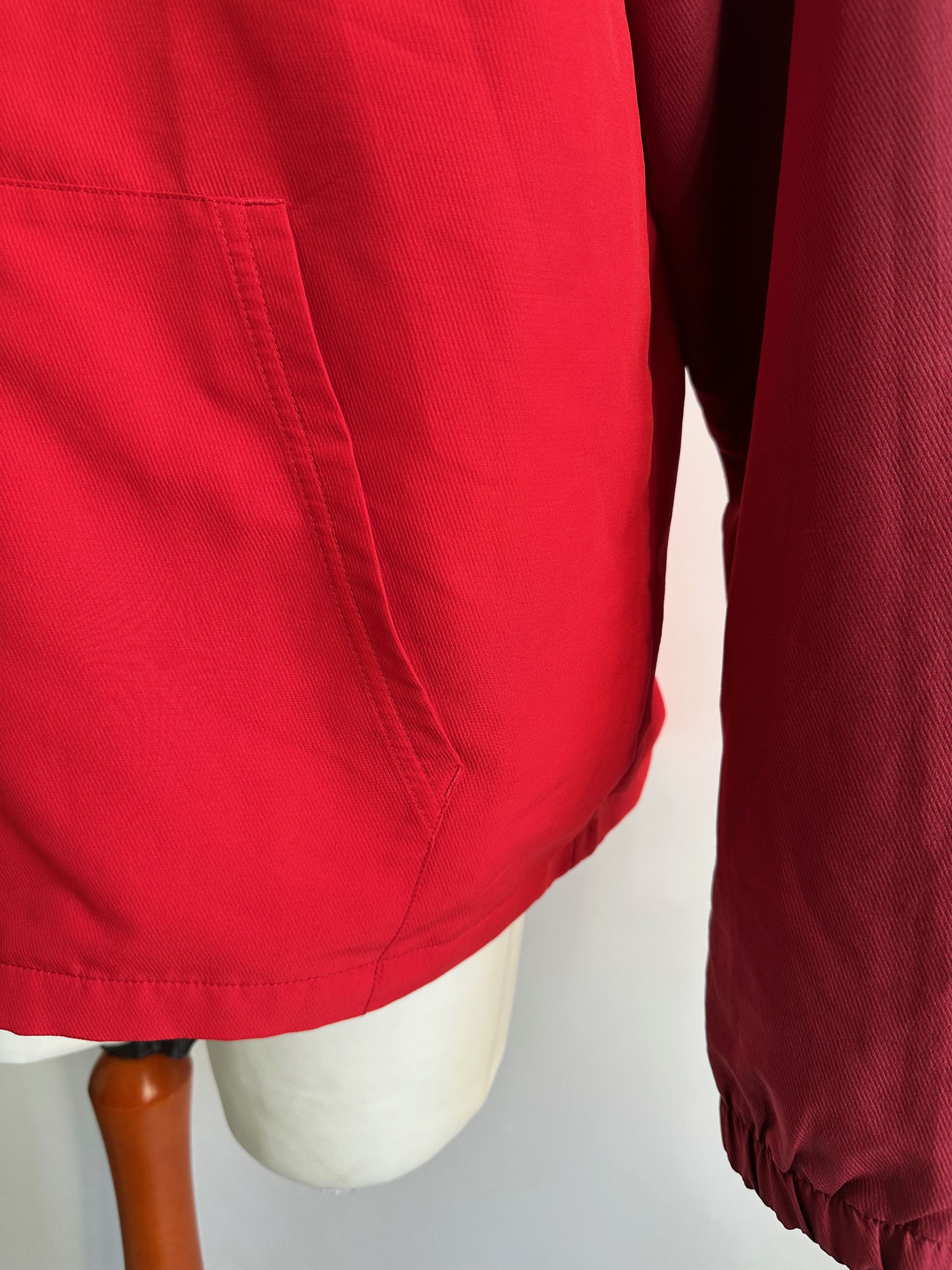 Nike Nike red hooded zipper light jacket windbreaker Size US L / EU 52-54 / 3 - 8 Thumbnail