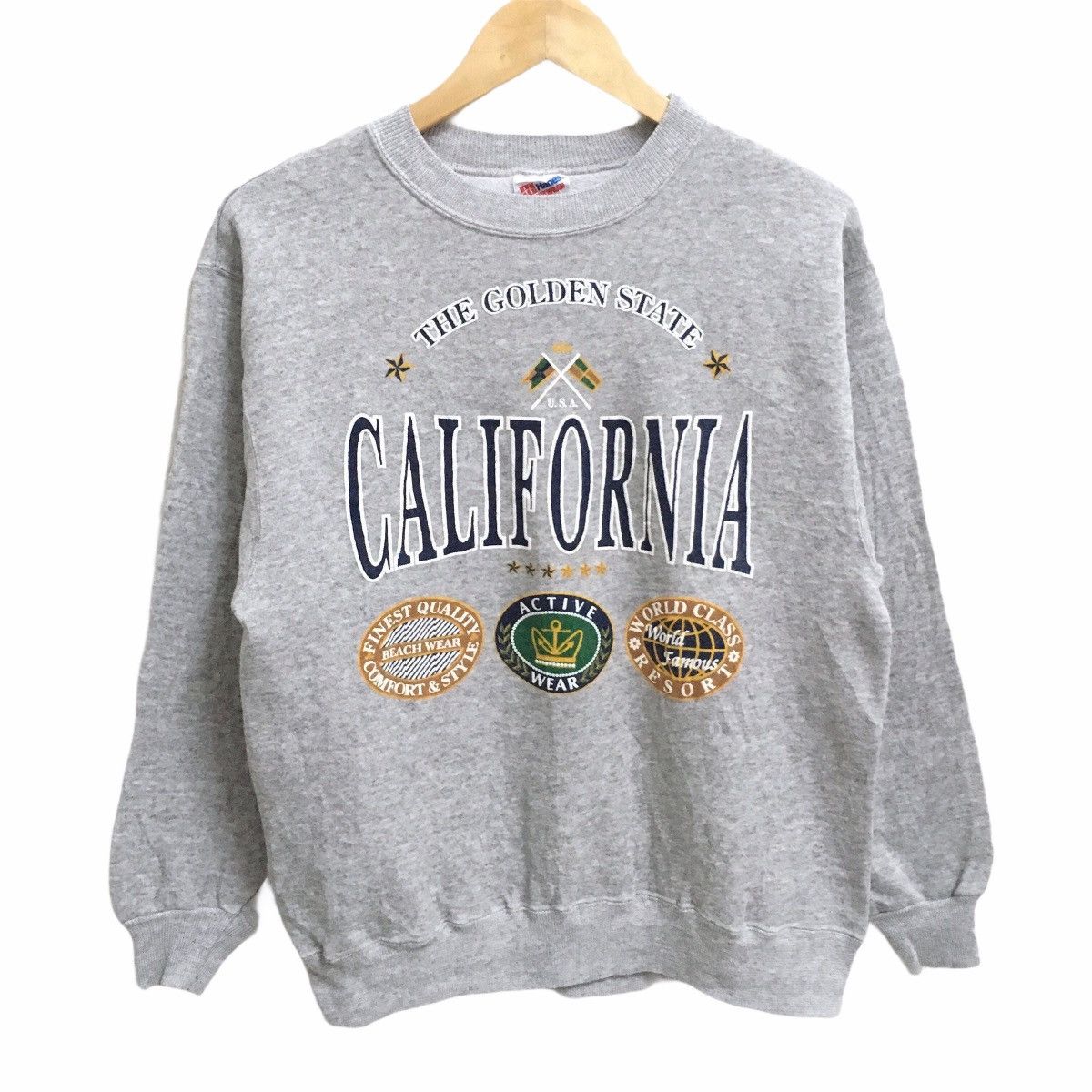 Hanes × Vintage VINTAGE THE GOLDEN STATE CALIFORNIA BIG LOGO SWEATSHIRT Size US S / EU 44-46 / 1 - 1 Thumbnail