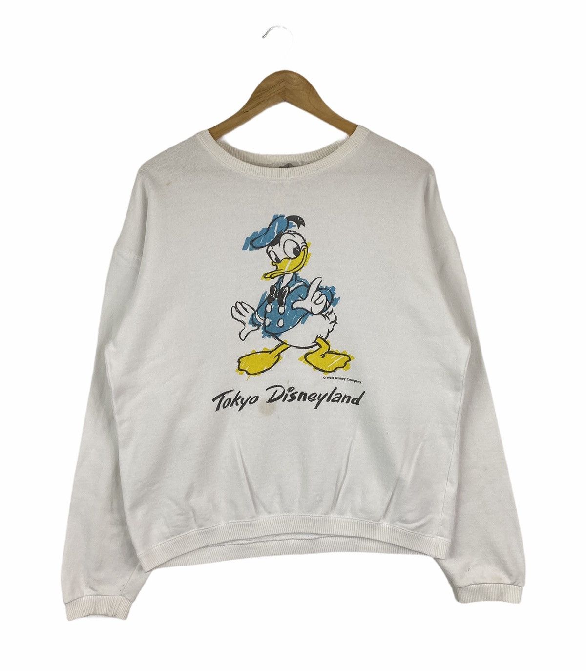 Cartoon Network × Disney DONALD DUCK DISNEY CARTOON BIG LOGO SWEATSHIRT PULLOVER Size US M / EU 48-50 / 2 - 1 Thumbnail