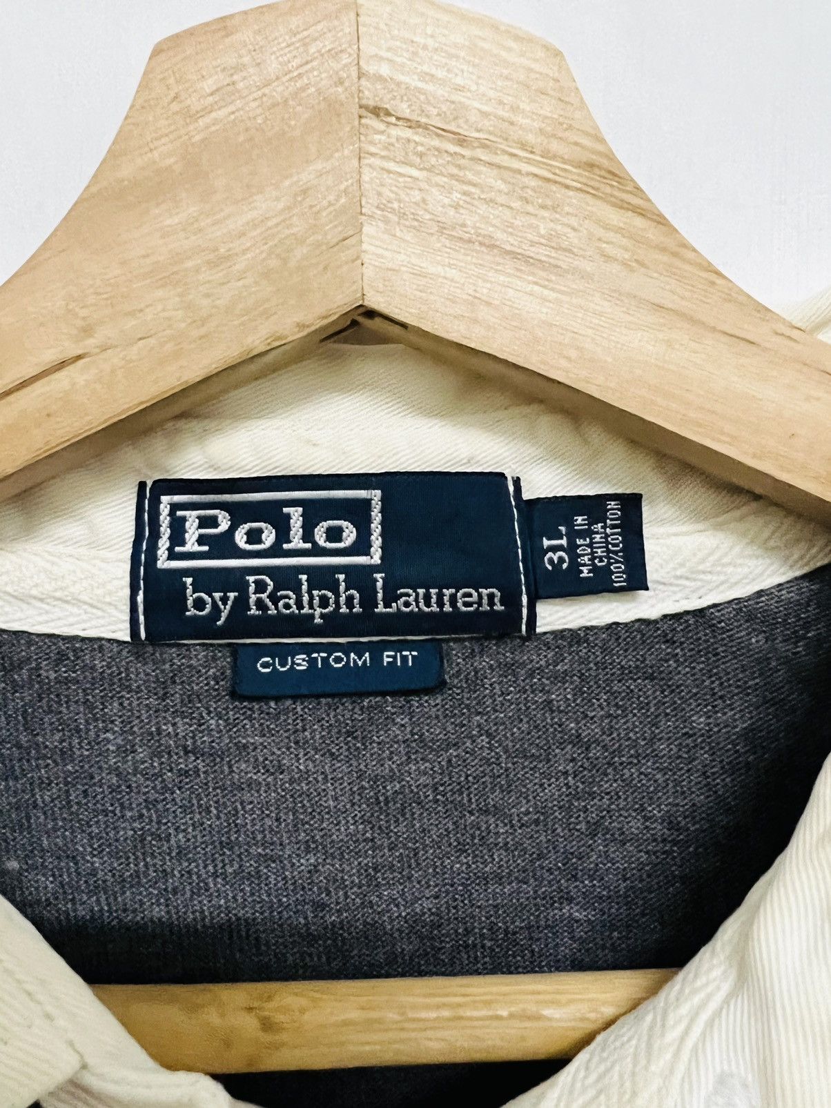 Polo Ralph Lauren × Ralph Lauren × Vintage Vintage Polo Ralph Lauren Rugby Long Sleeve Polo Shirt Size US XL / EU 56 / 4 - 5 Thumbnail
